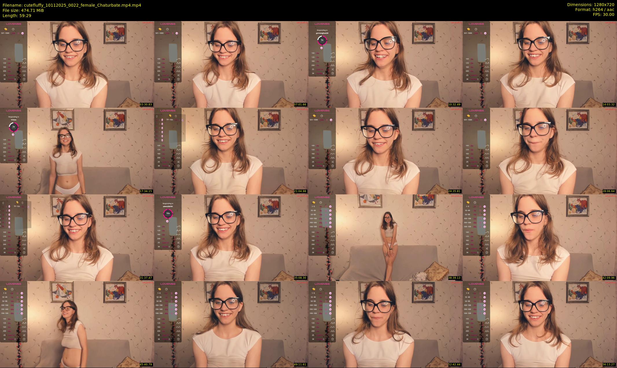 cutefluffy — 60 minute Chaturbate female cam show recording, 720p, Nov 10, 2025