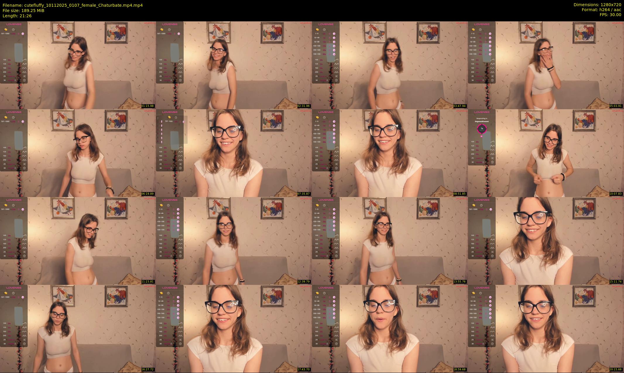cutefluffy — 22 minute Chaturbate female cam show recording, 720p, Nov 10, 2025