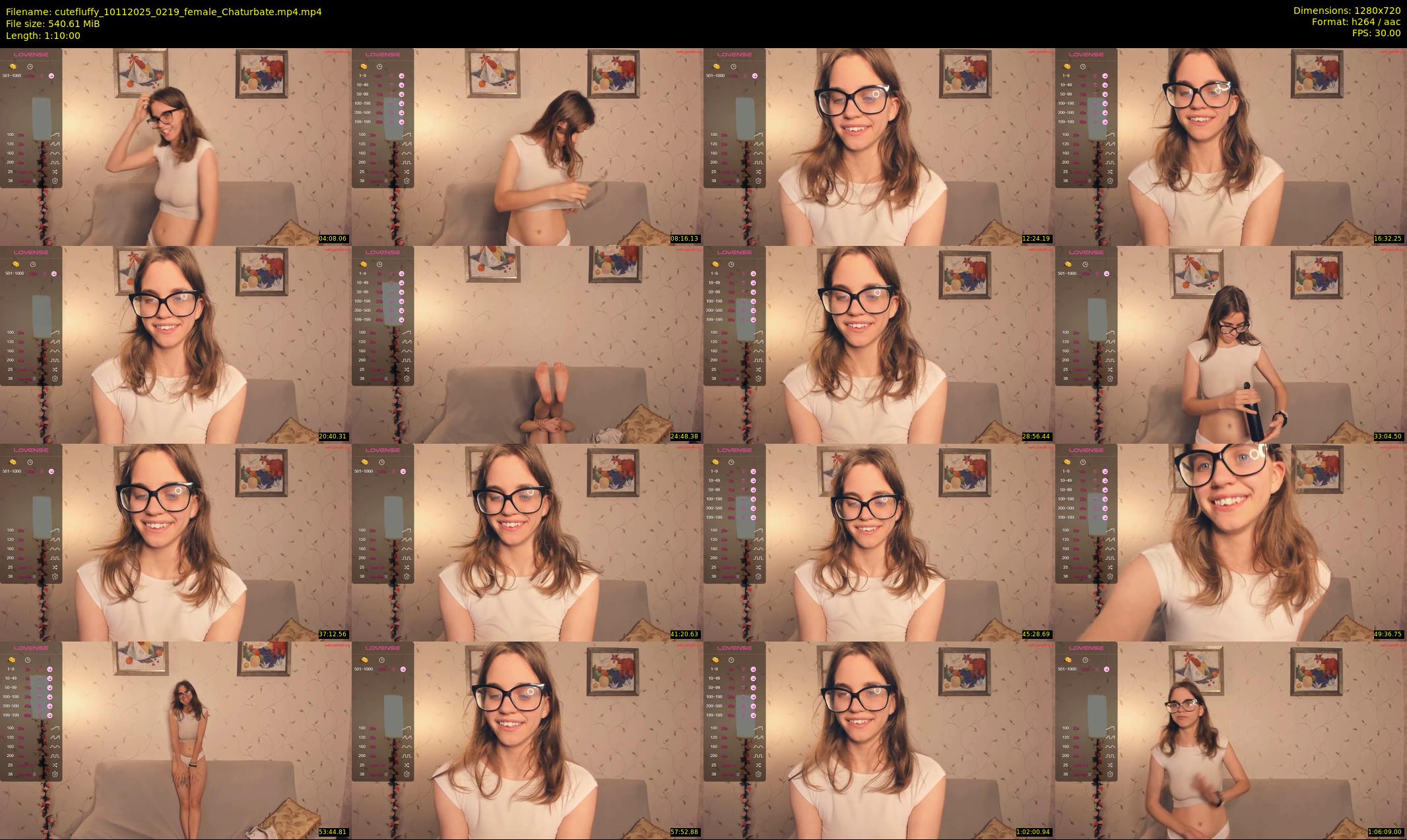 cutefluffy — 70 minute Chaturbate female cam show recording, 720p, Nov 10, 2025