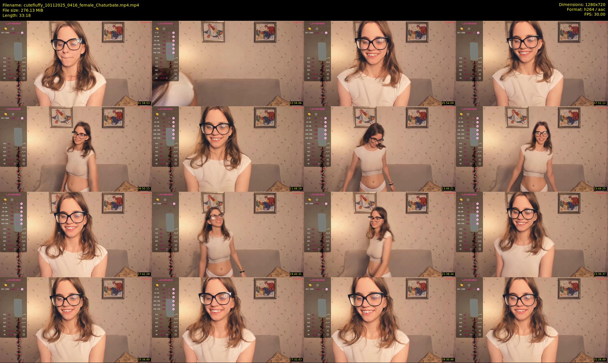 cutefluffy — 34 minute Chaturbate female cam show recording, 720p, Nov 10, 2025