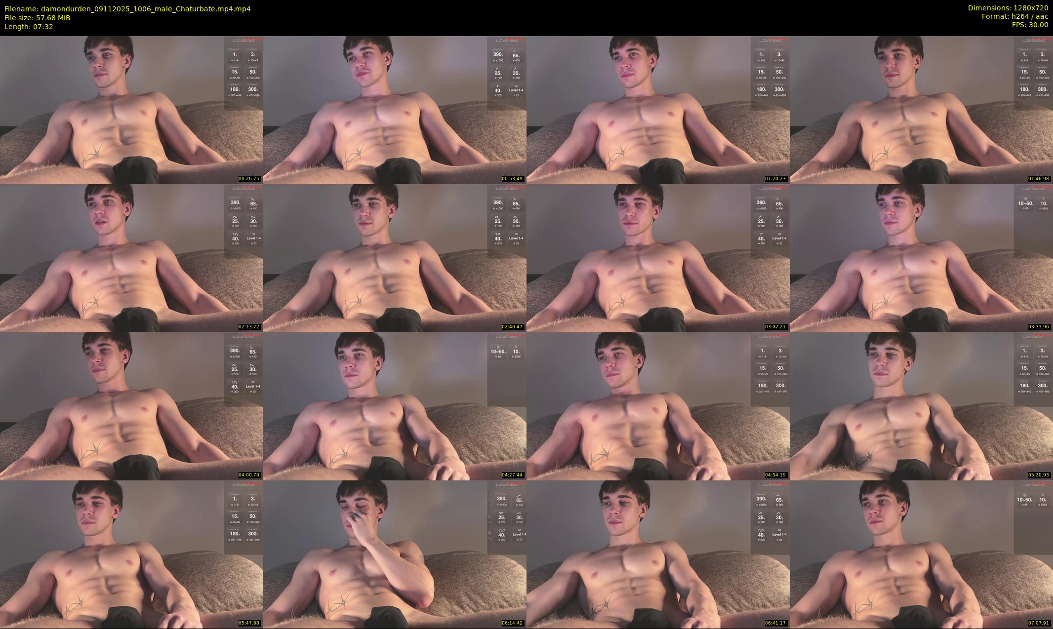 damondurden — 8 minute Chaturbate male cam show recording, 720p, Nov 9, 2025