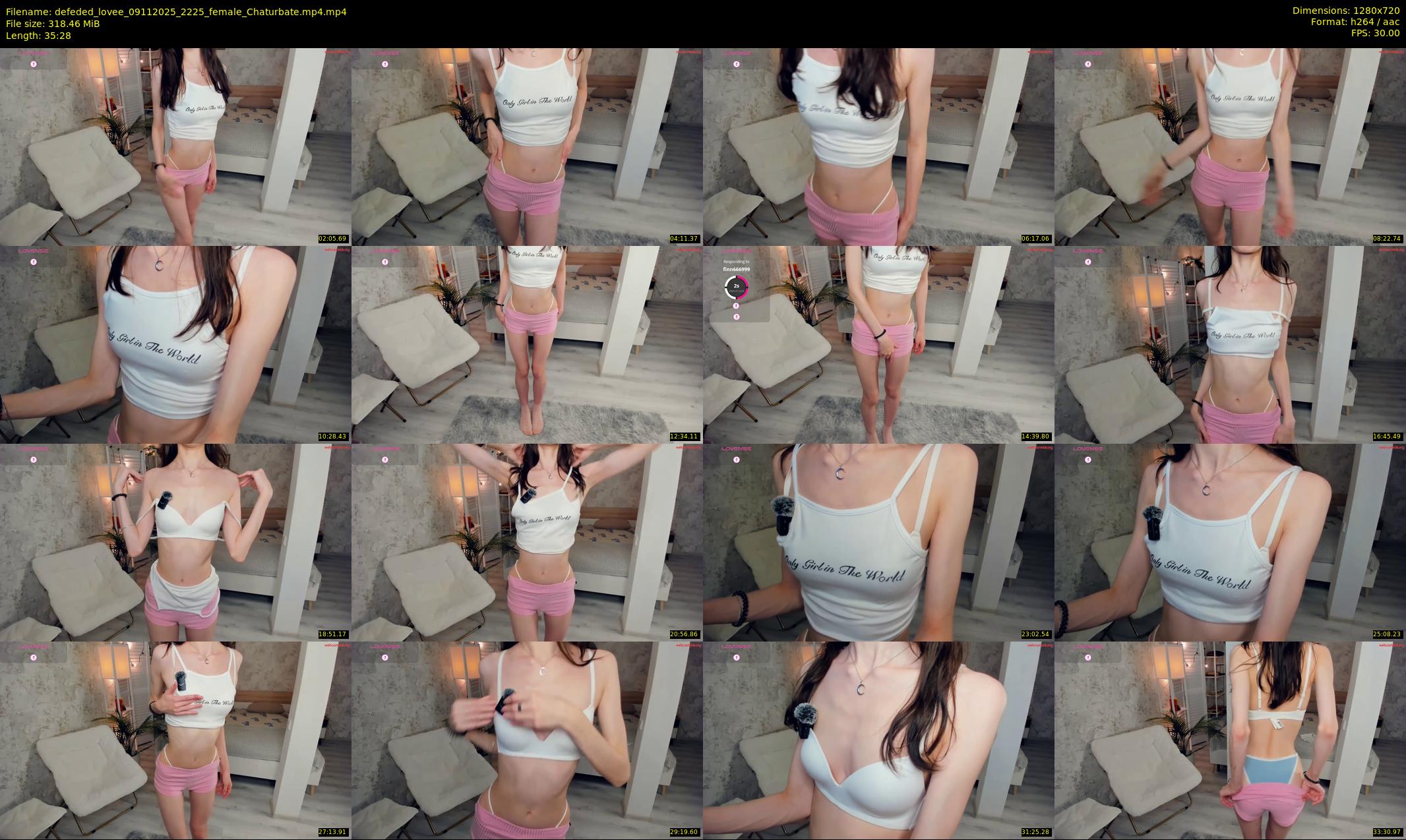 defeded_lovee — 36 minute Chaturbate female cam show recording, 720p, Nov 9, 2025