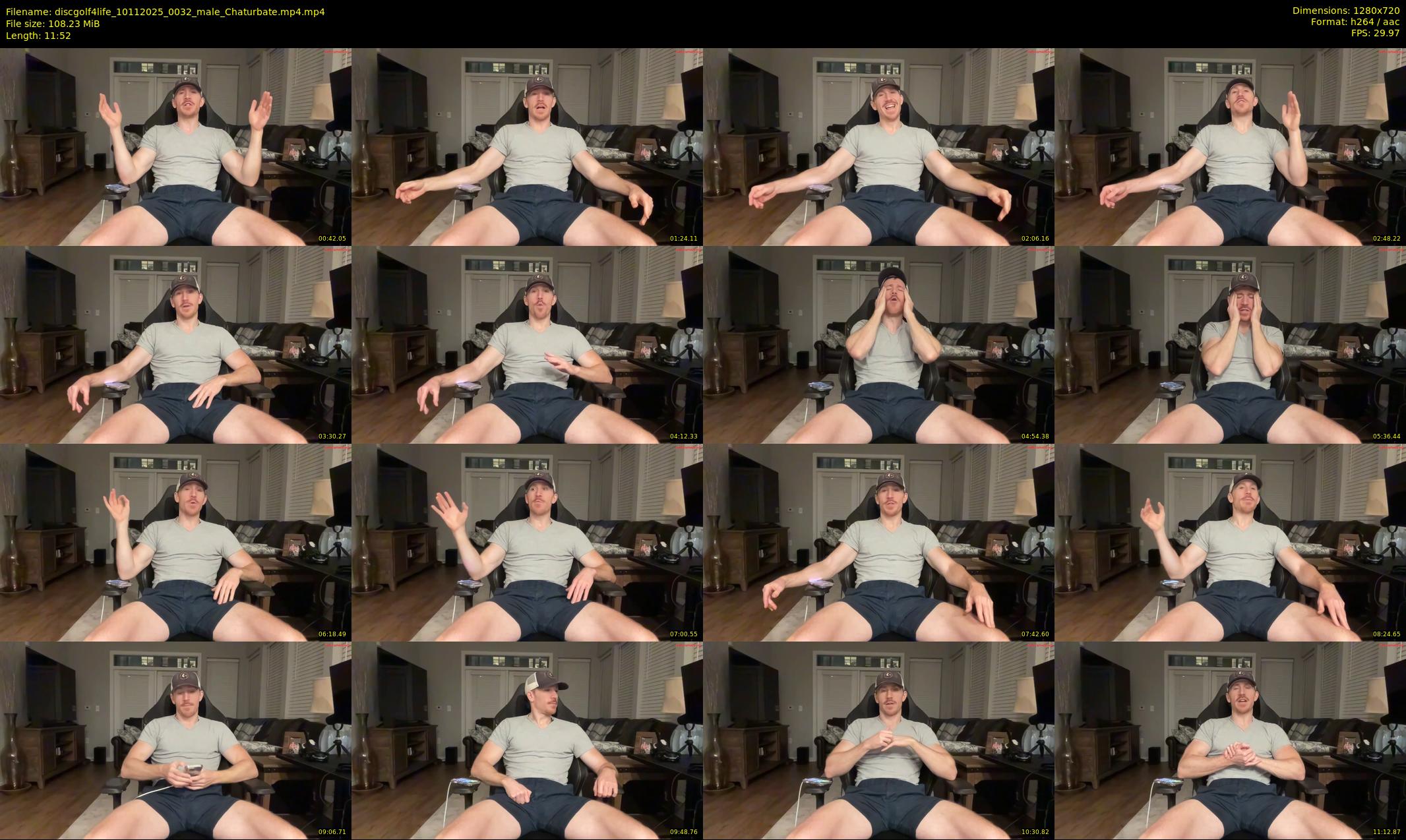 discgolf4life — 12 minute Chaturbate male cam show recording, 720p, Nov 10, 2025