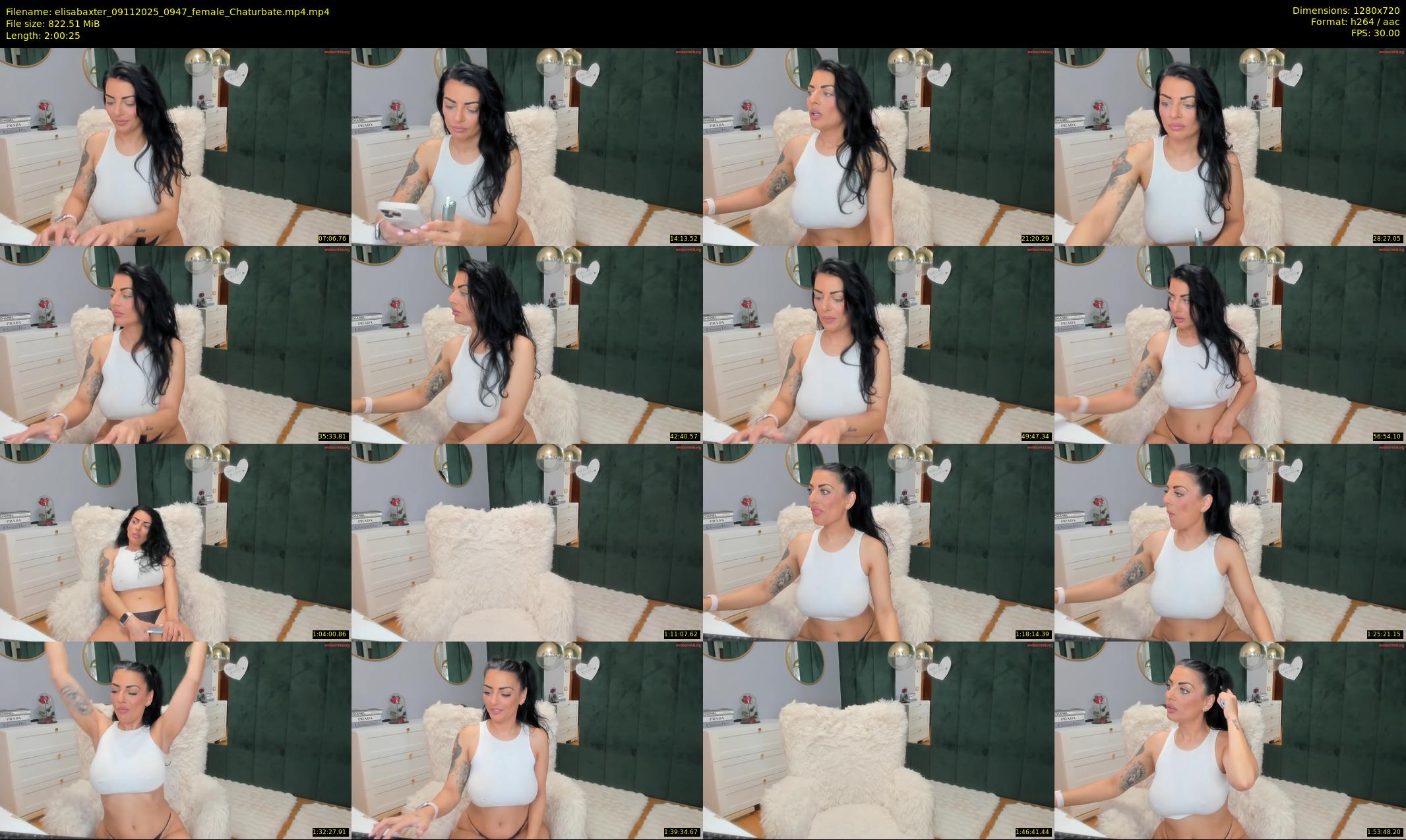 elisabaxter — 121 minute Chaturbate female cam show recording, 720p, Nov 9, 2025