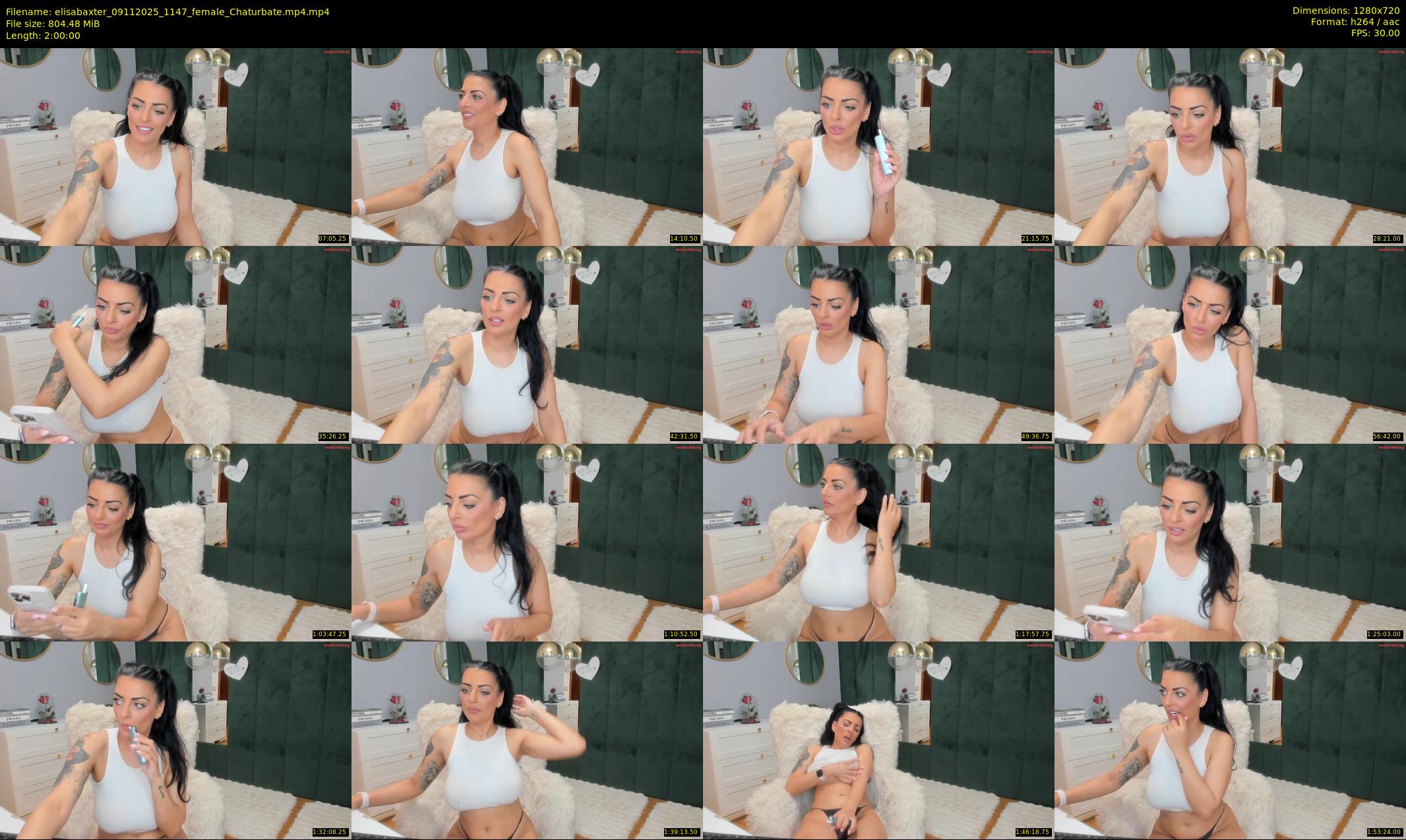 elisabaxter — 120 minute Chaturbate female cam show recording, 720p, Nov 9, 2025