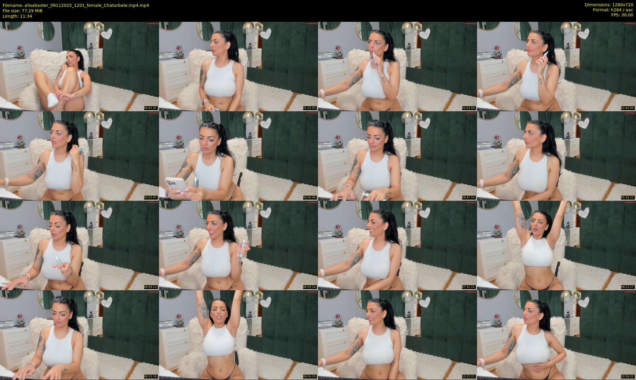 elisabaxter — 12 minute Chaturbate female cam show recording, 720p, Nov 9, 2025