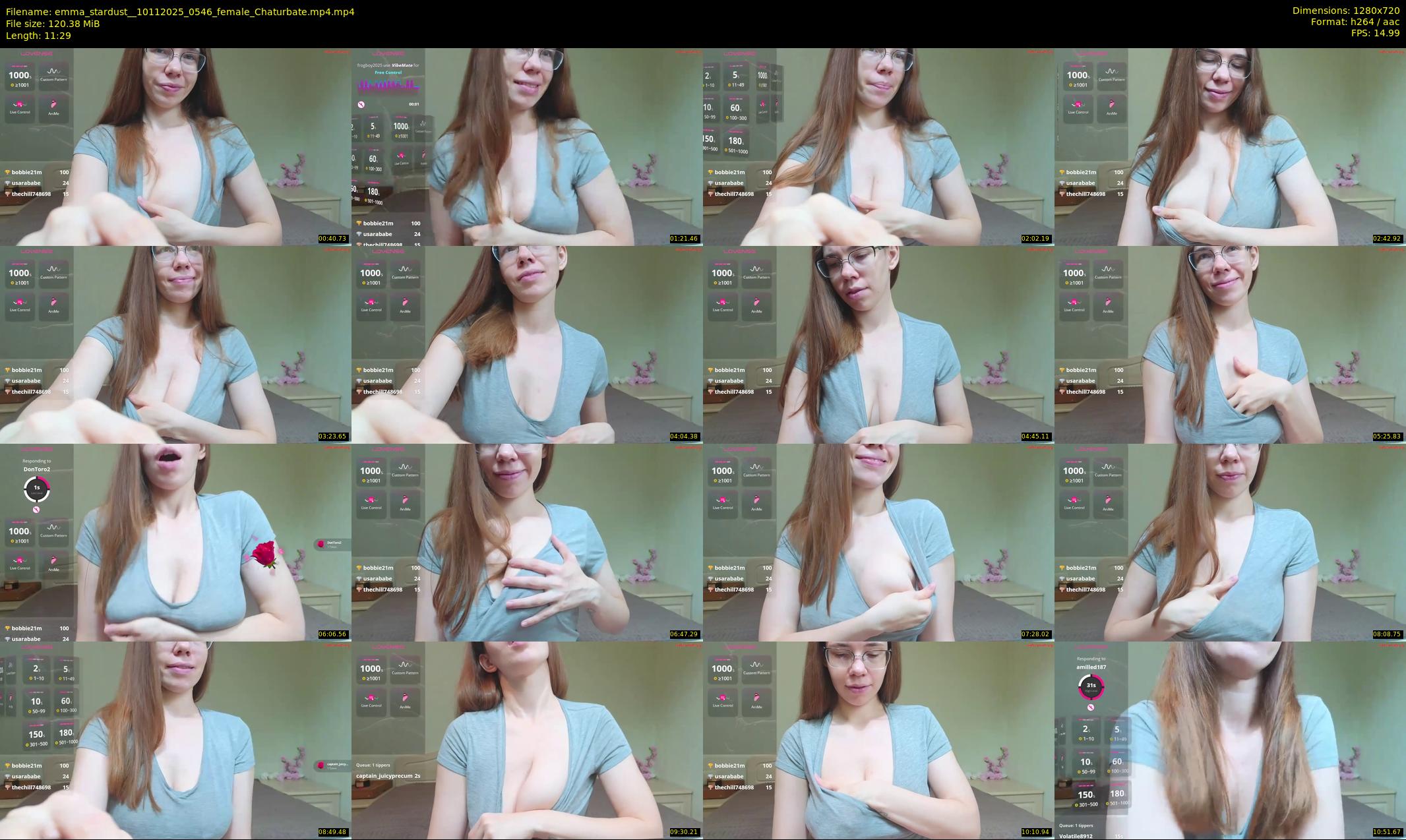 emma_stardust_ — 12 minute Chaturbate female cam show recording, 720p, Nov 10, 2025
