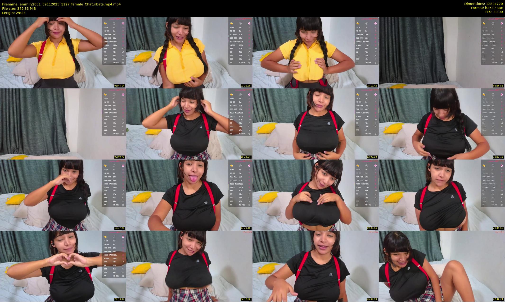 emmily2001 — 30 minute Chaturbate female cam show recording, 720p, Nov 9, 2025