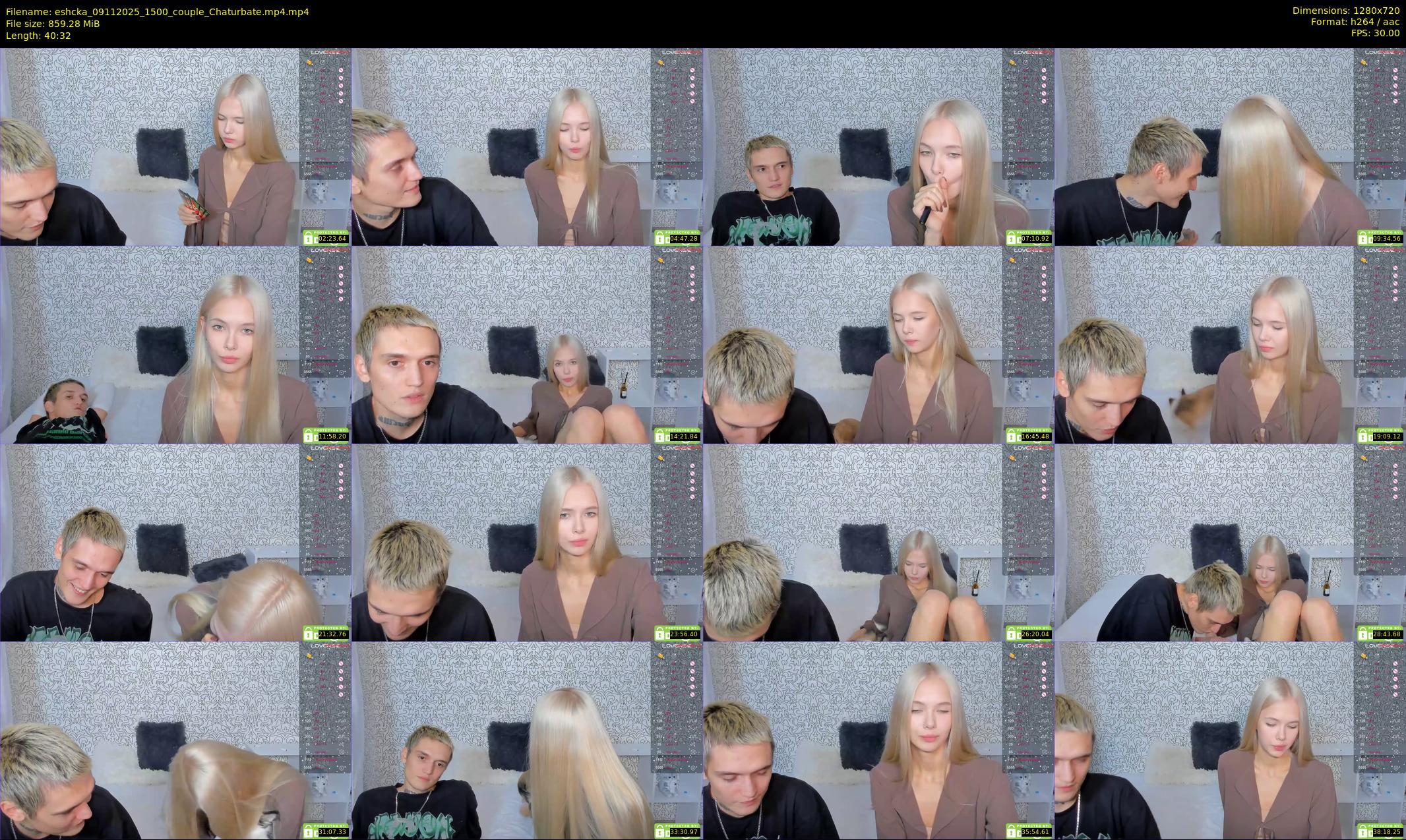 eshcka — 41 minute Chaturbate couple cam show recording, 720p, Nov 9, 2025