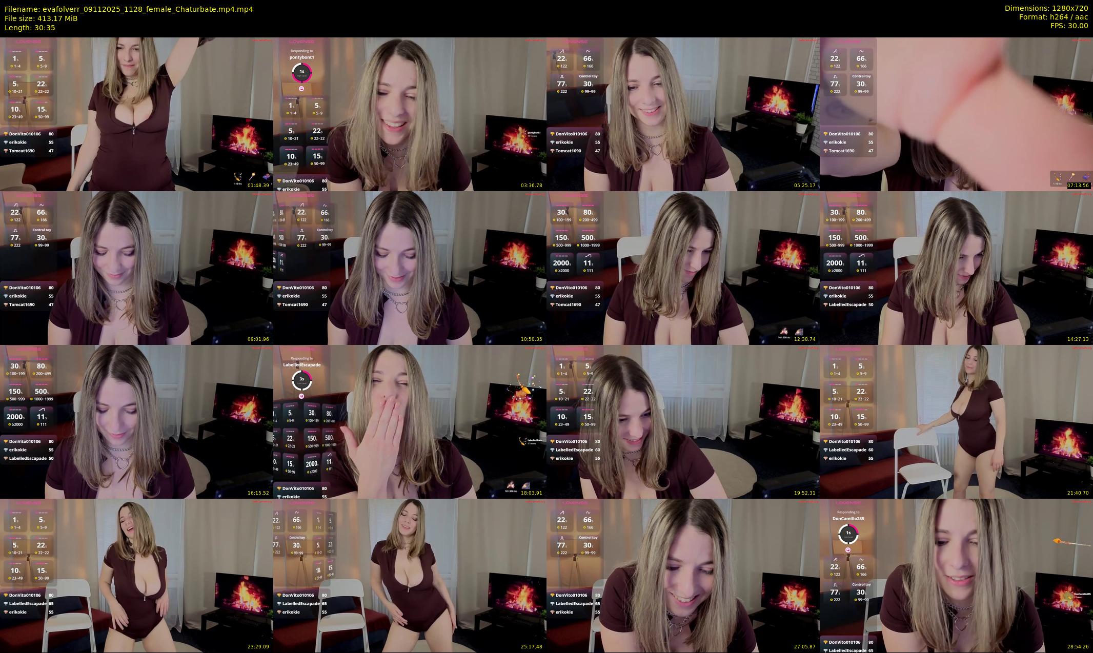 evafolverr — 31 minute Chaturbate female cam show recording, 720p, Nov 9, 2025
