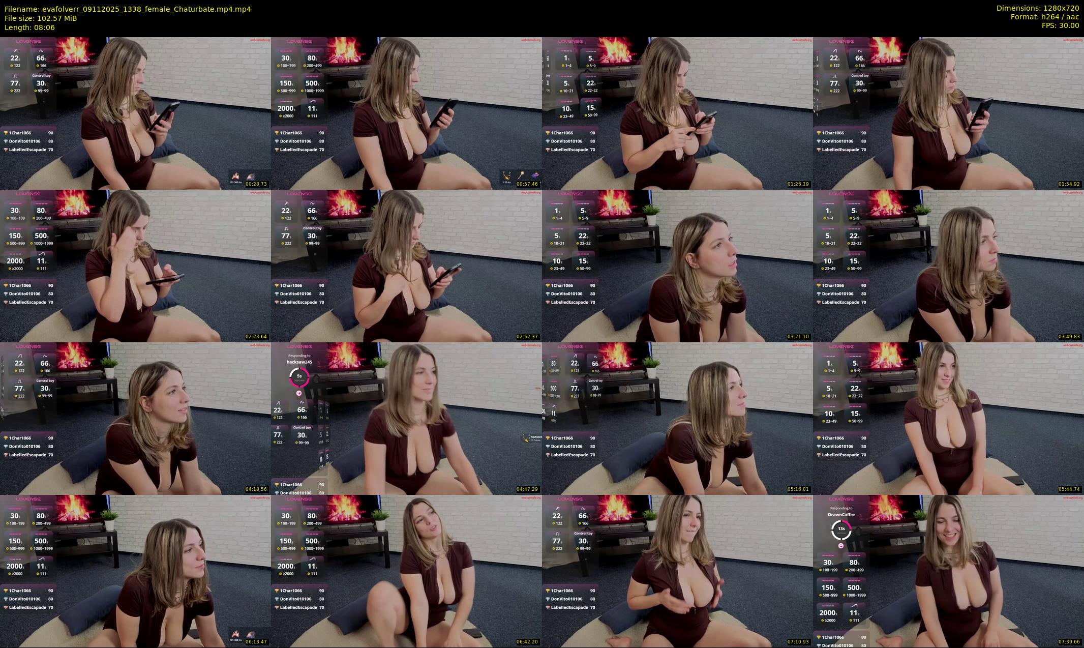 evafolverr — 9 minute Chaturbate female cam show recording, 720p, Nov 9, 2025