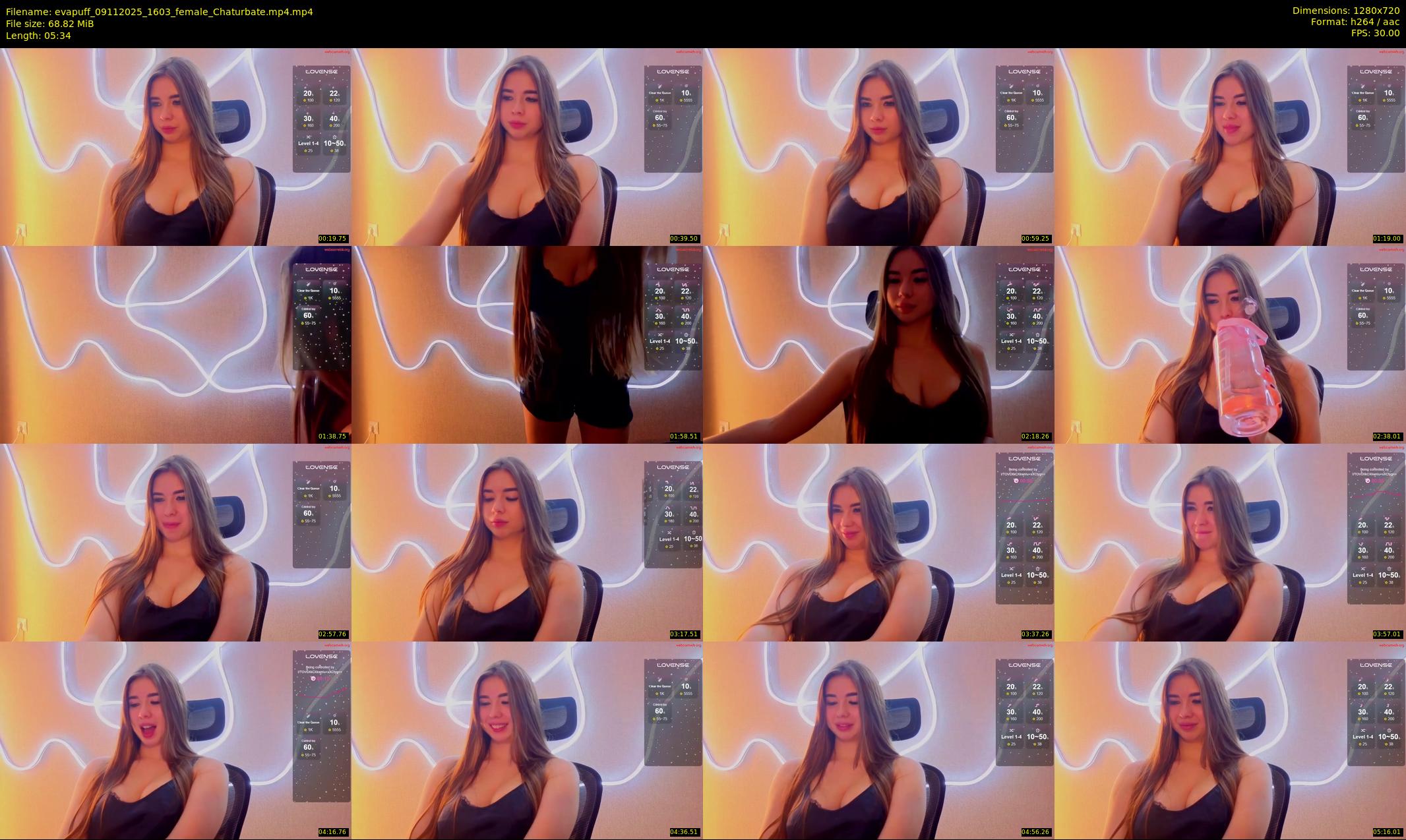 evapuff — 6 minute Chaturbate female cam show recording, 720p, Nov 9, 2025