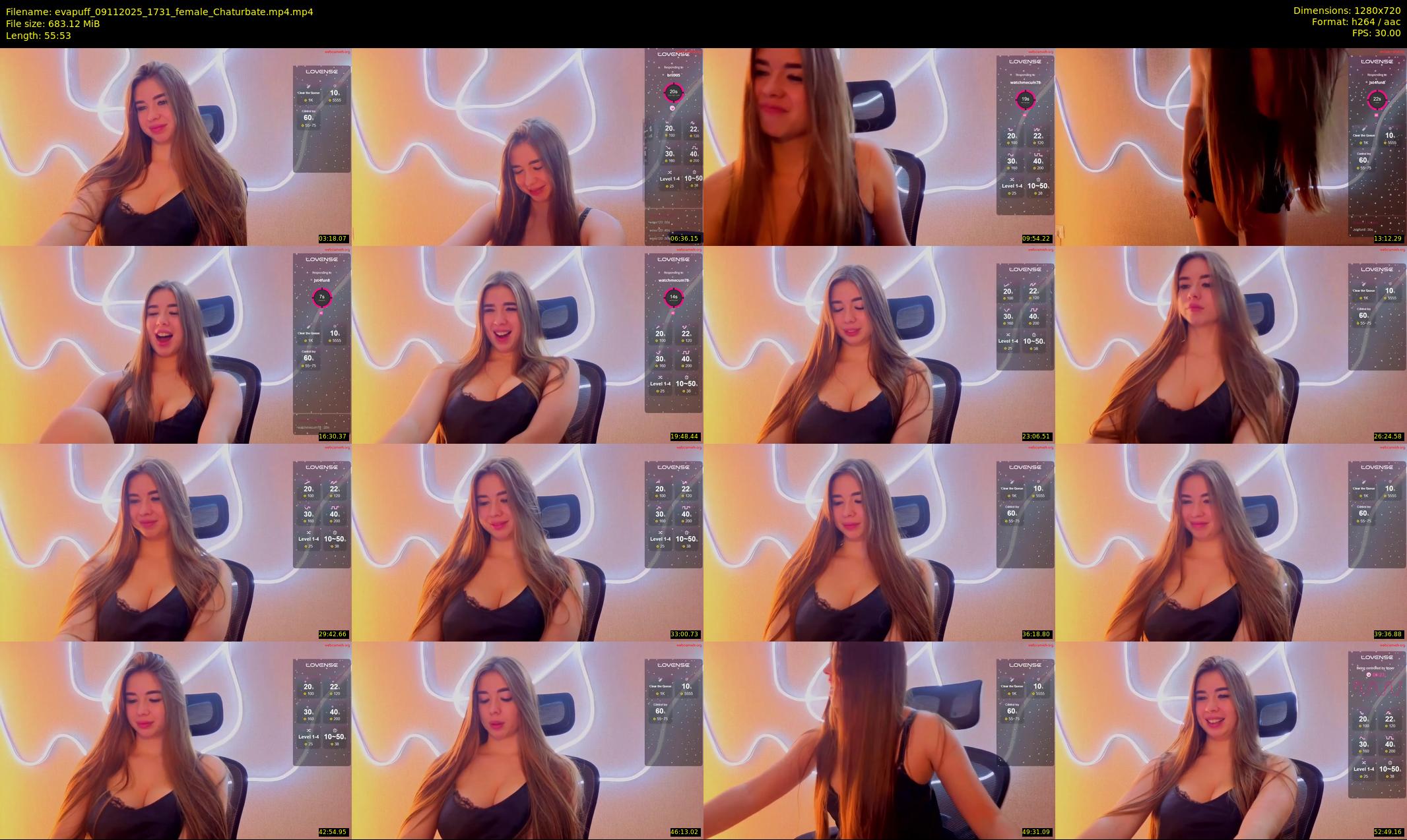 evapuff — 56 minute Chaturbate female cam show recording, 720p, Nov 9, 2025
