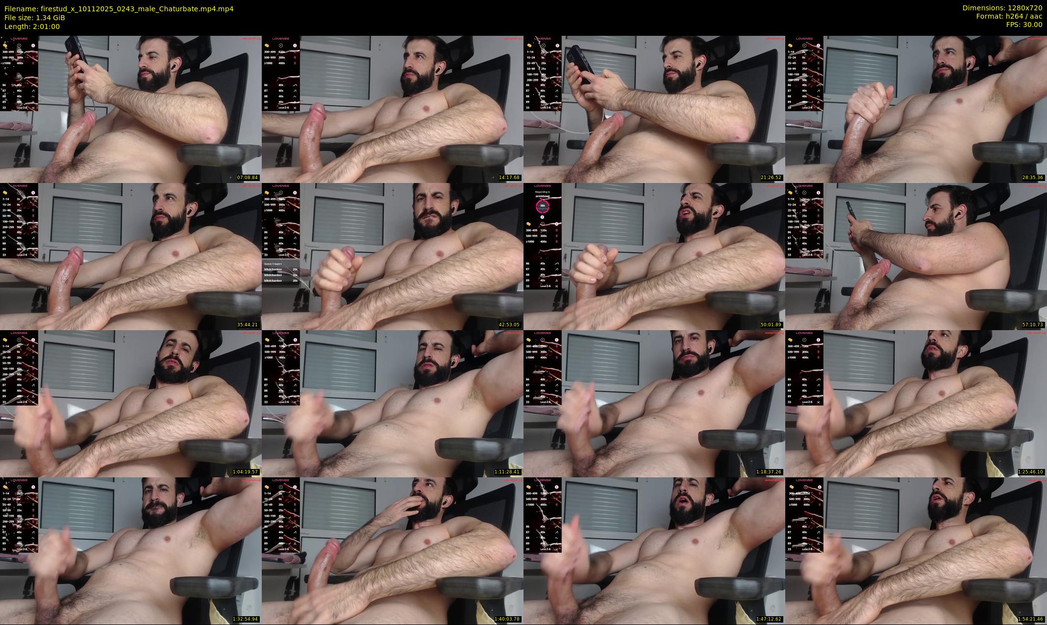 firestud_x — 121 minute Chaturbate male cam show recording, 720p, Nov 10, 2025