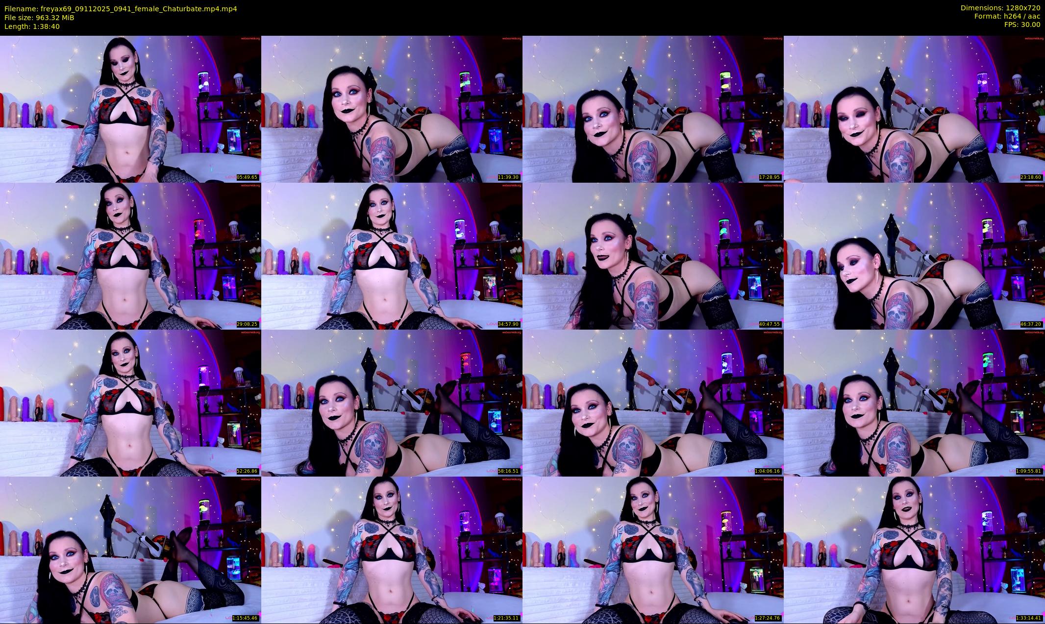 freyax69 — 99 minute Chaturbate female cam show recording, 720p, Nov 9, 2025