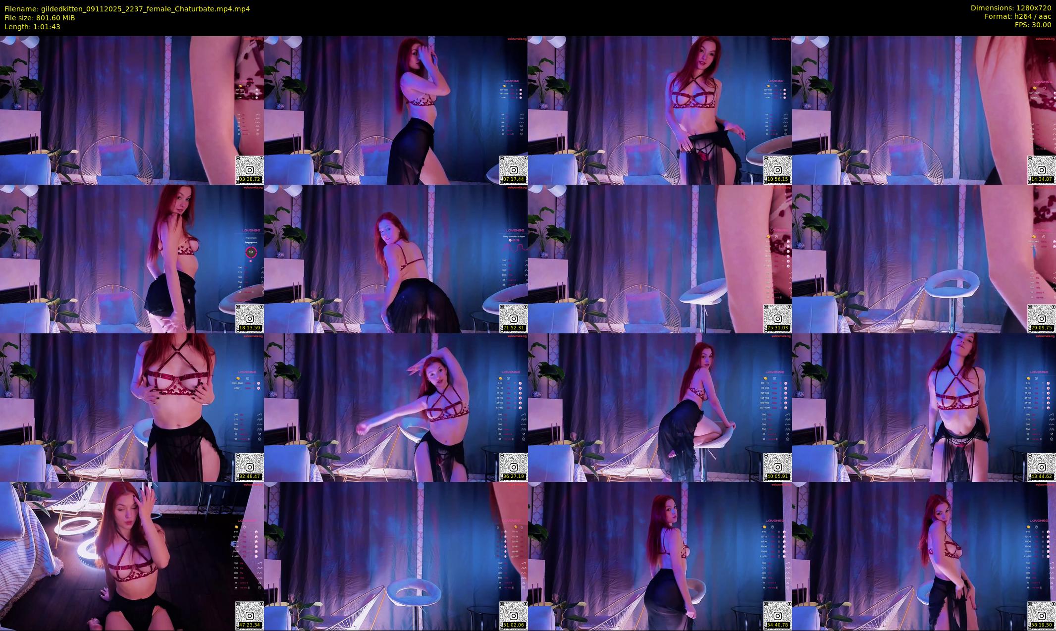 gildedkitten — 62 minute Chaturbate female cam show recording, 720p, Nov 9, 2025