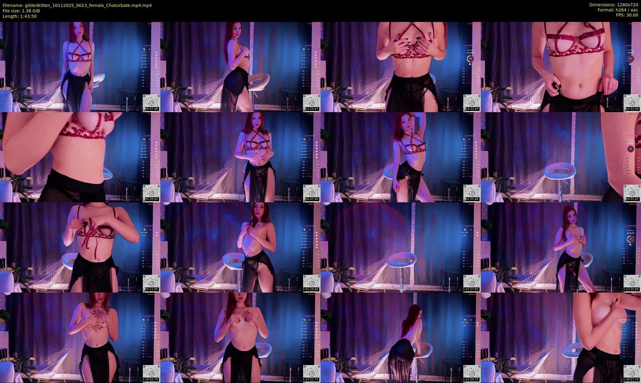 gildedkitten — 104 minute Chaturbate female cam show recording, 720p, Nov 10, 2025