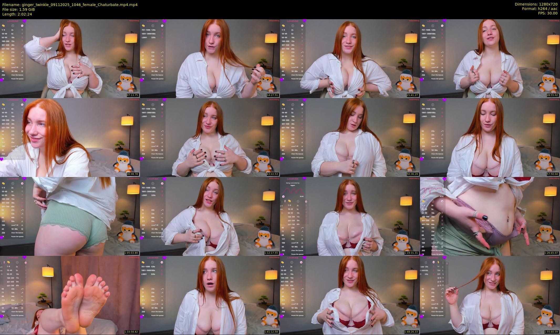 ginger_twinkle — 123 minute Chaturbate female cam show recording, 720p, Nov 9, 2025