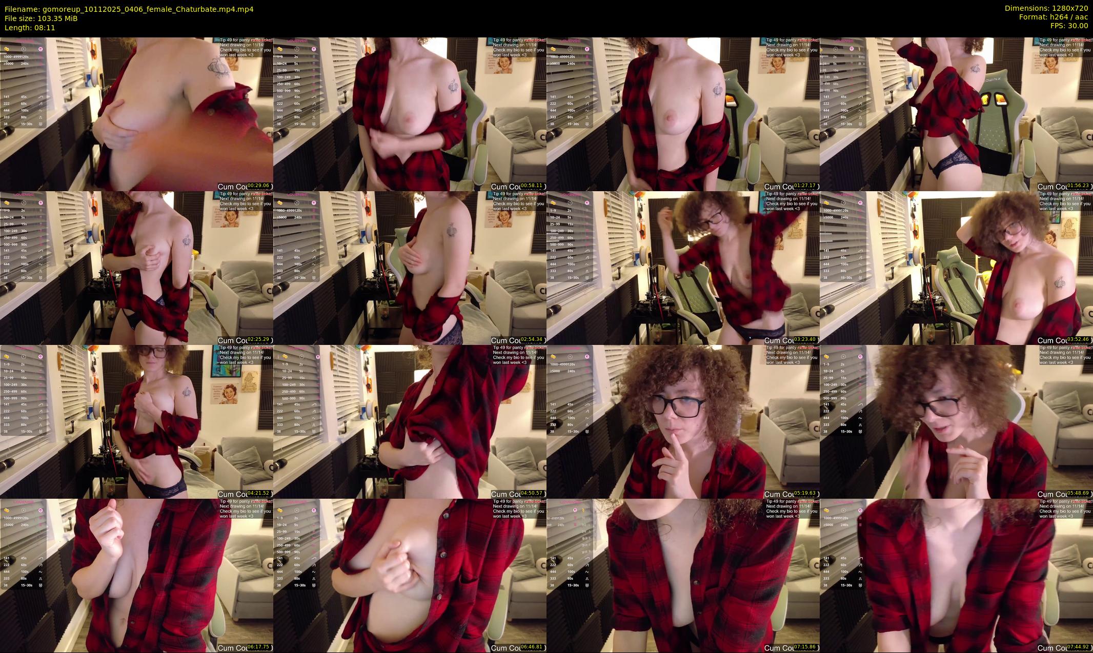 gomoreup — 9 minute Chaturbate female cam show recording, 720p, Nov 10, 2025