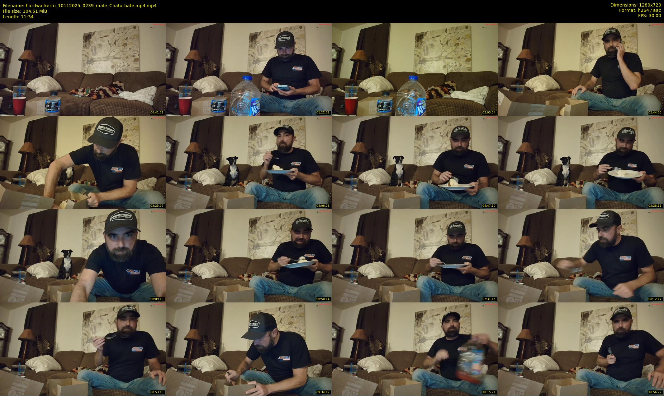 hardworkertn — 12 minute Chaturbate male cam show recording, 720p, Nov 10, 2025