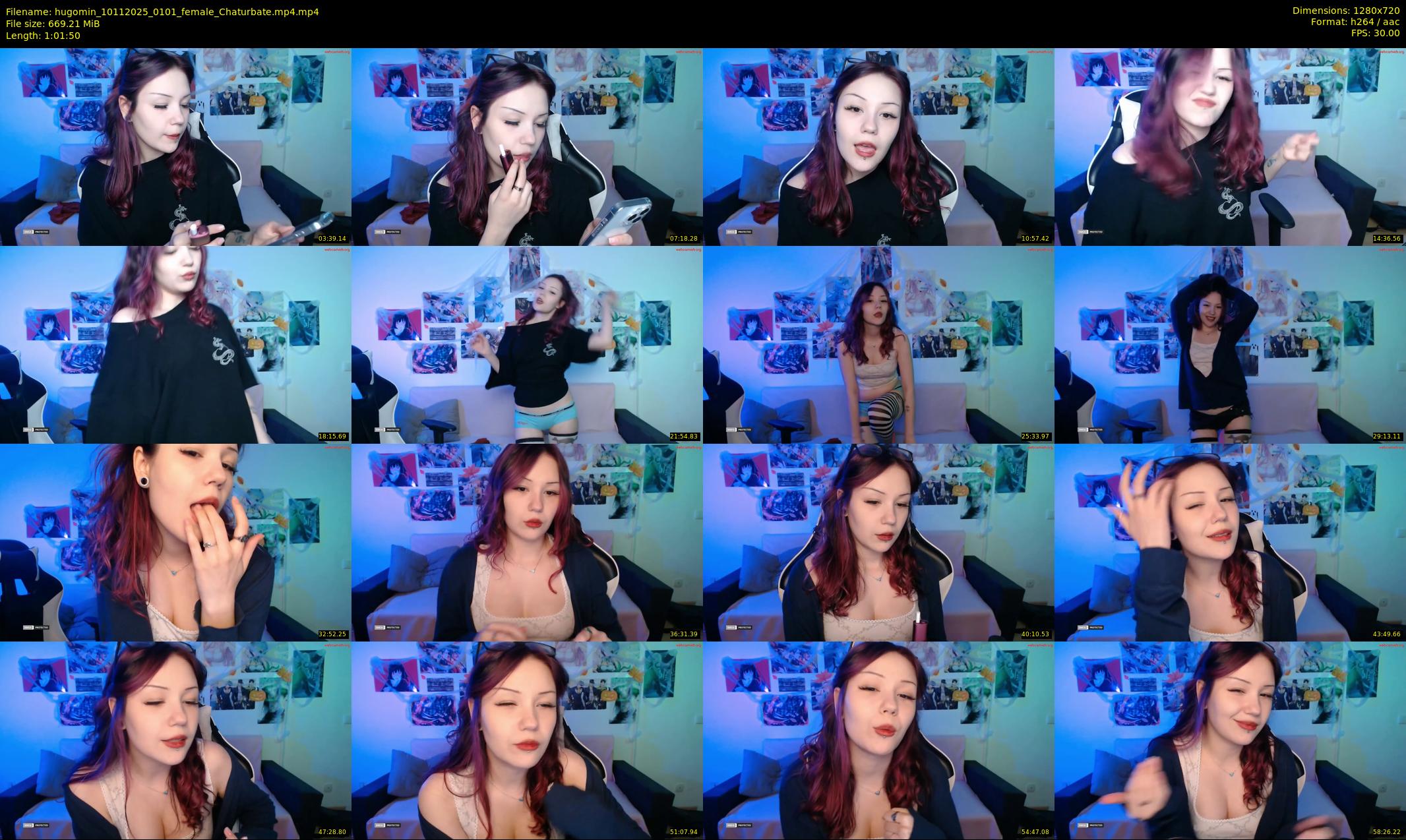hugomin — 62 minute Chaturbate female cam show recording, 720p, Nov 10, 2025