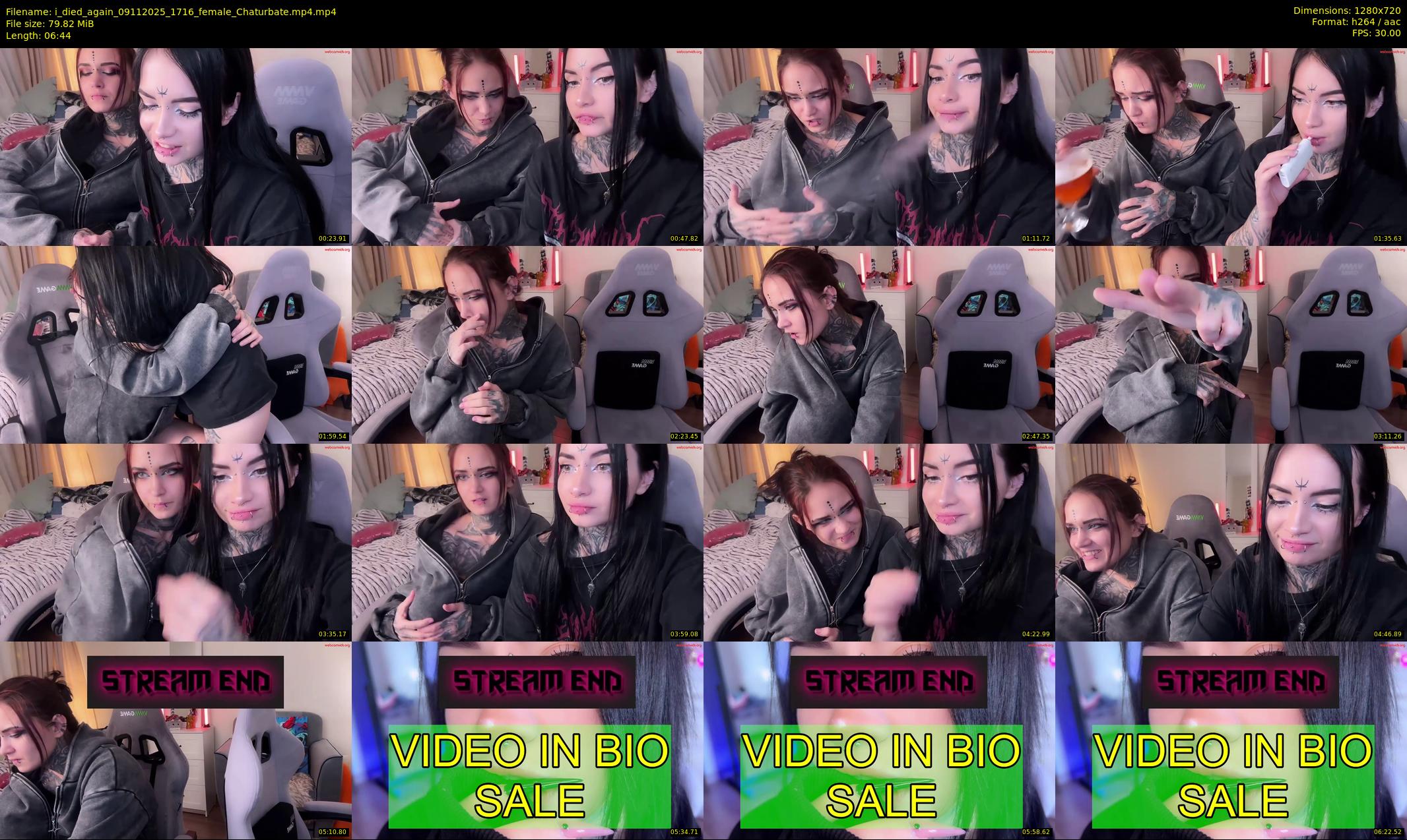 i_died_again — 7 minute Chaturbate female cam show recording, 720p, Nov 9, 2025