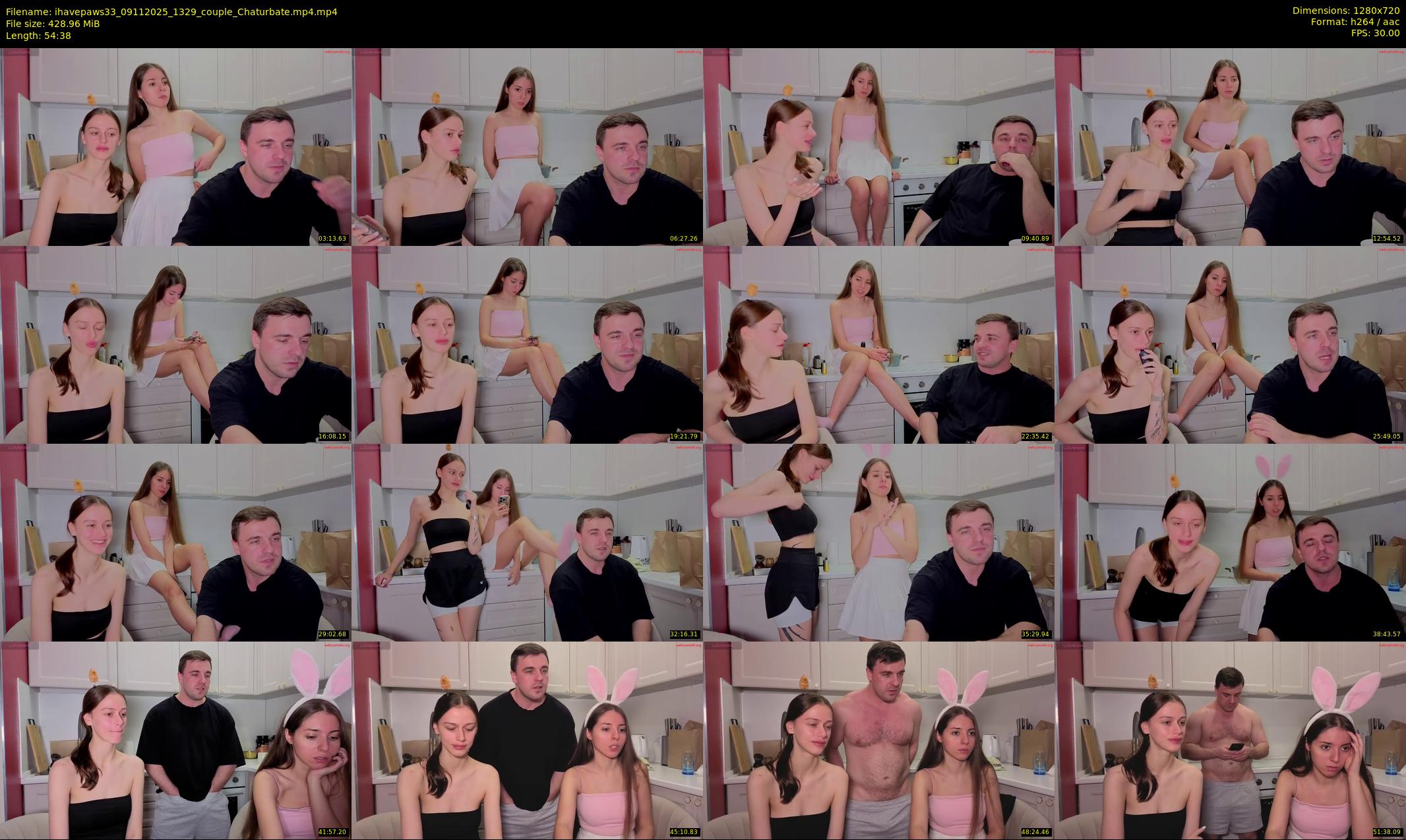 ihavepaws33 — 55 minute Chaturbate couple cam show recording, 720p, Nov 9, 2025