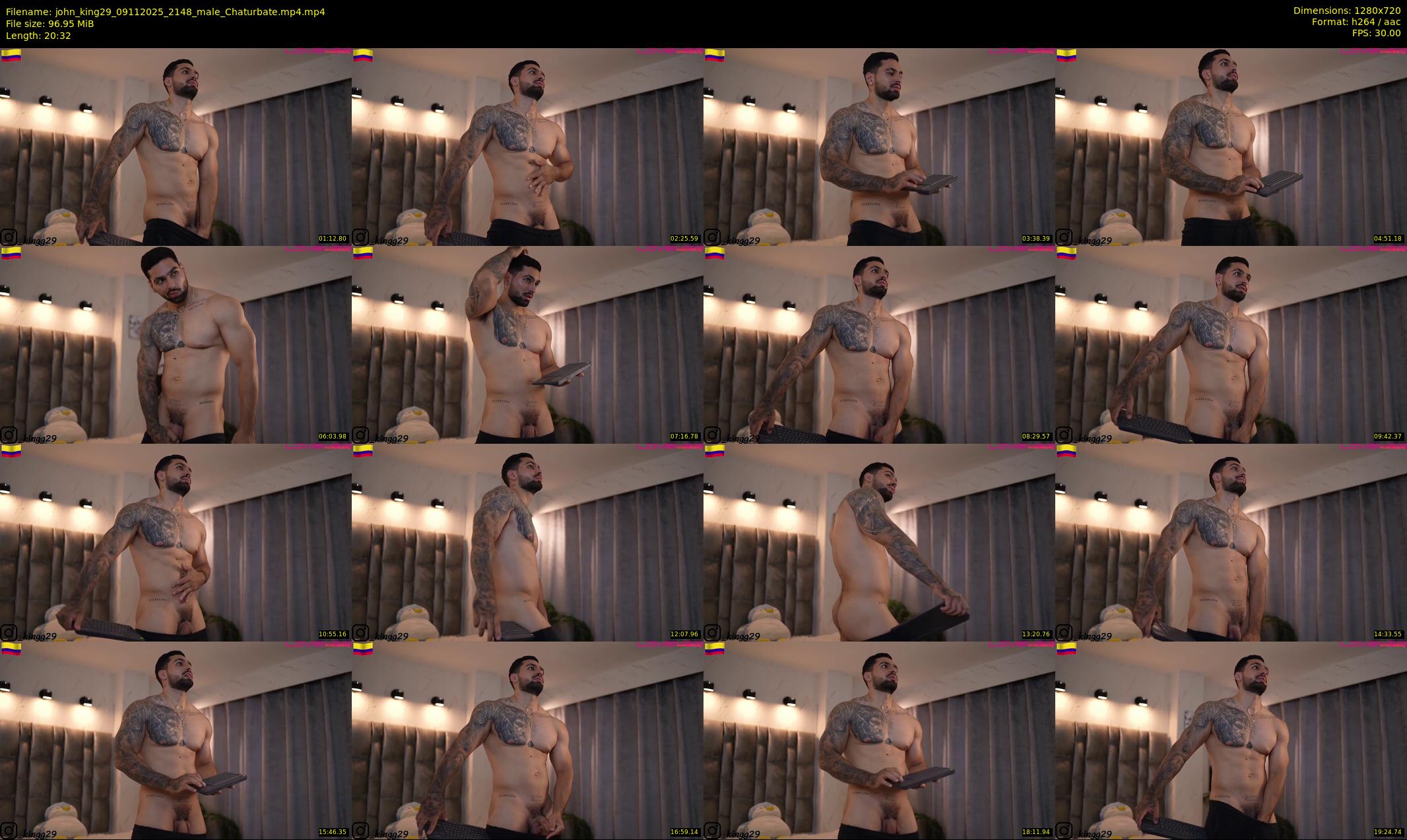 john_king29 — 21 minute Chaturbate male cam show recording, 720p, Nov 9, 2025