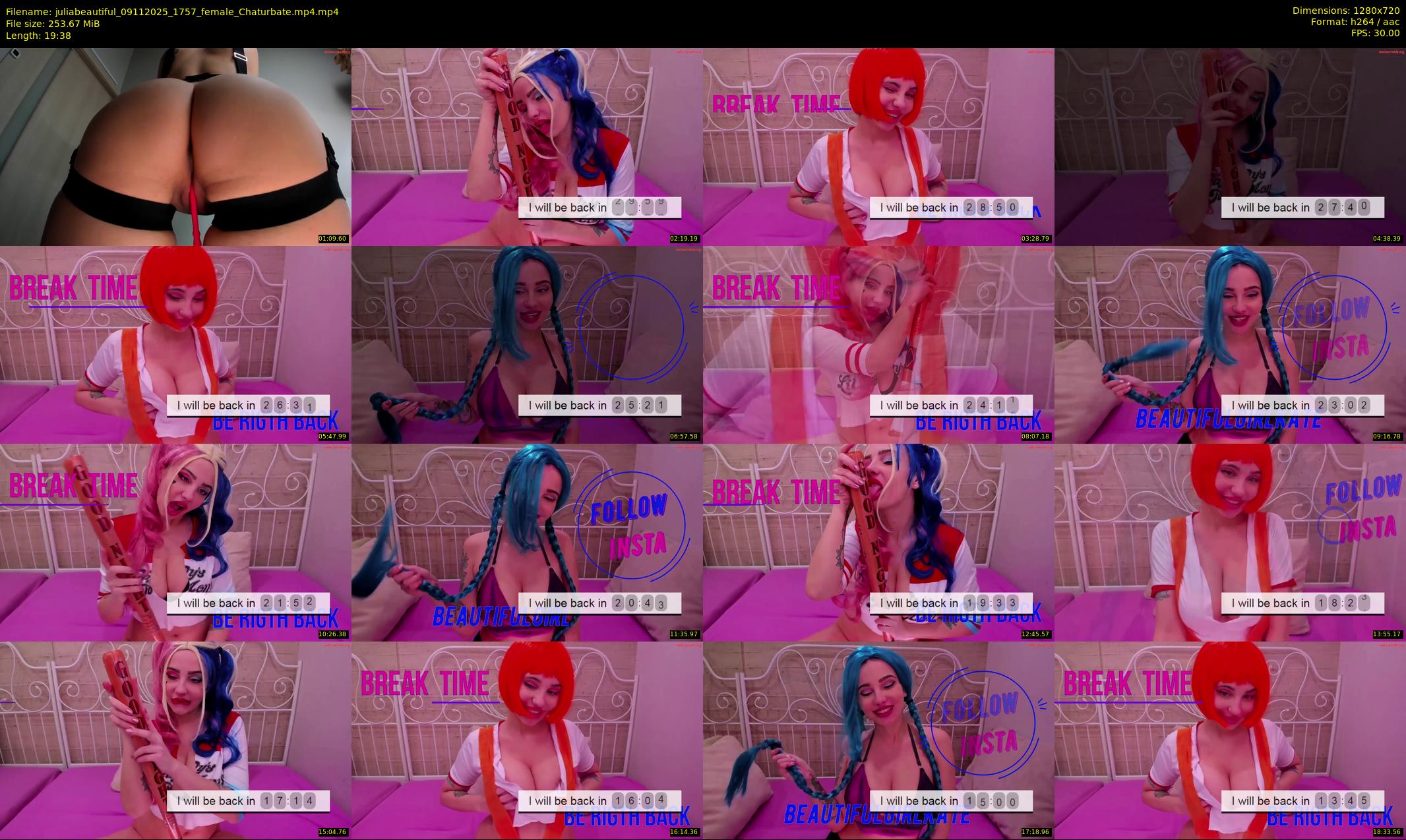 juliabeautiful — 20 minute Chaturbate female cam show recording, 720p, Nov 9, 2025