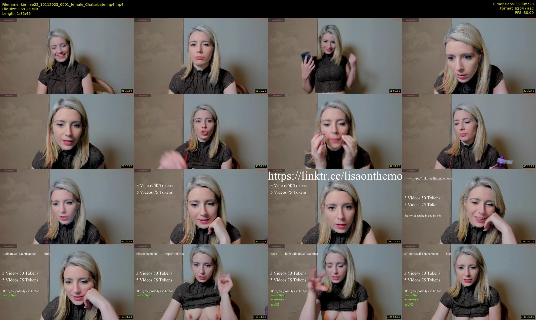 kimilee22 — 96 minute Chaturbate female cam show recording, 720p, Nov 10, 2025