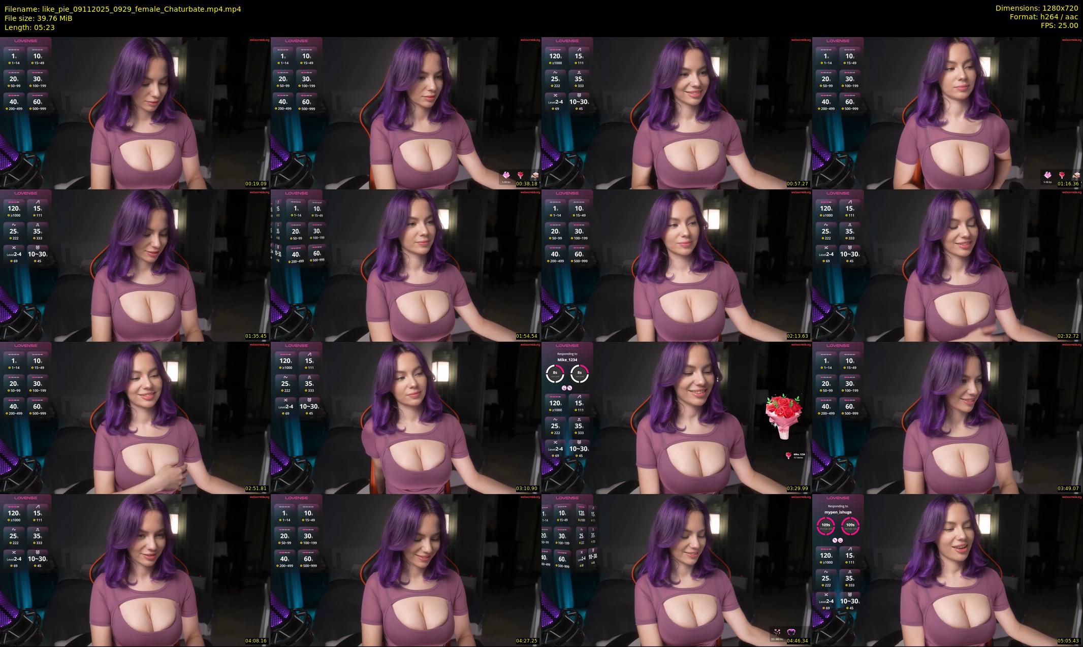like_pie — 6 minute Chaturbate couple cam show recording, 720p, Nov 9, 2025