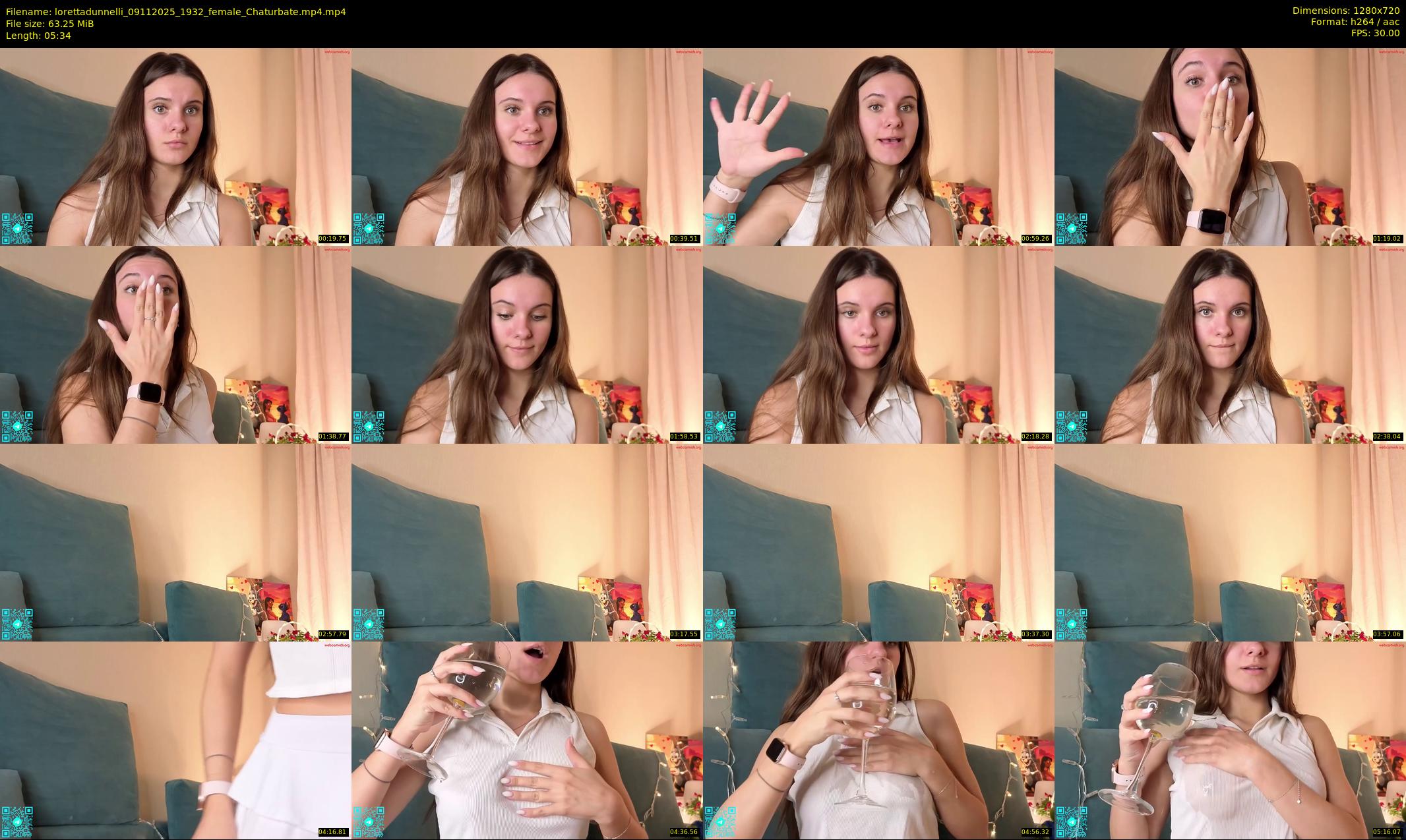 lorettadunnelli — 6 minute Chaturbate female cam show recording, 720p, Nov 9, 2025
