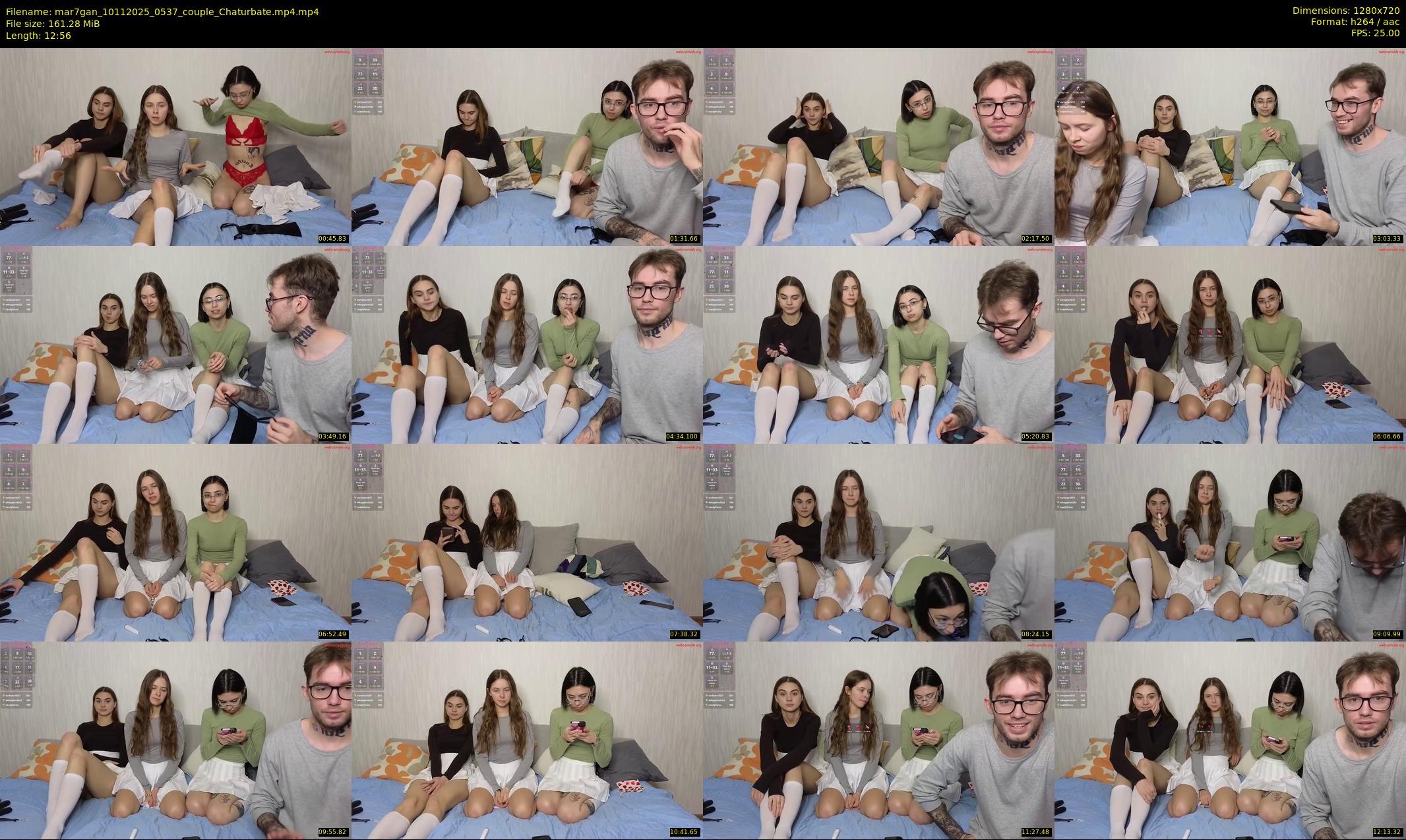 mar7gan — 13 minute Chaturbate couple cam show recording, 720p, Nov 10, 2025