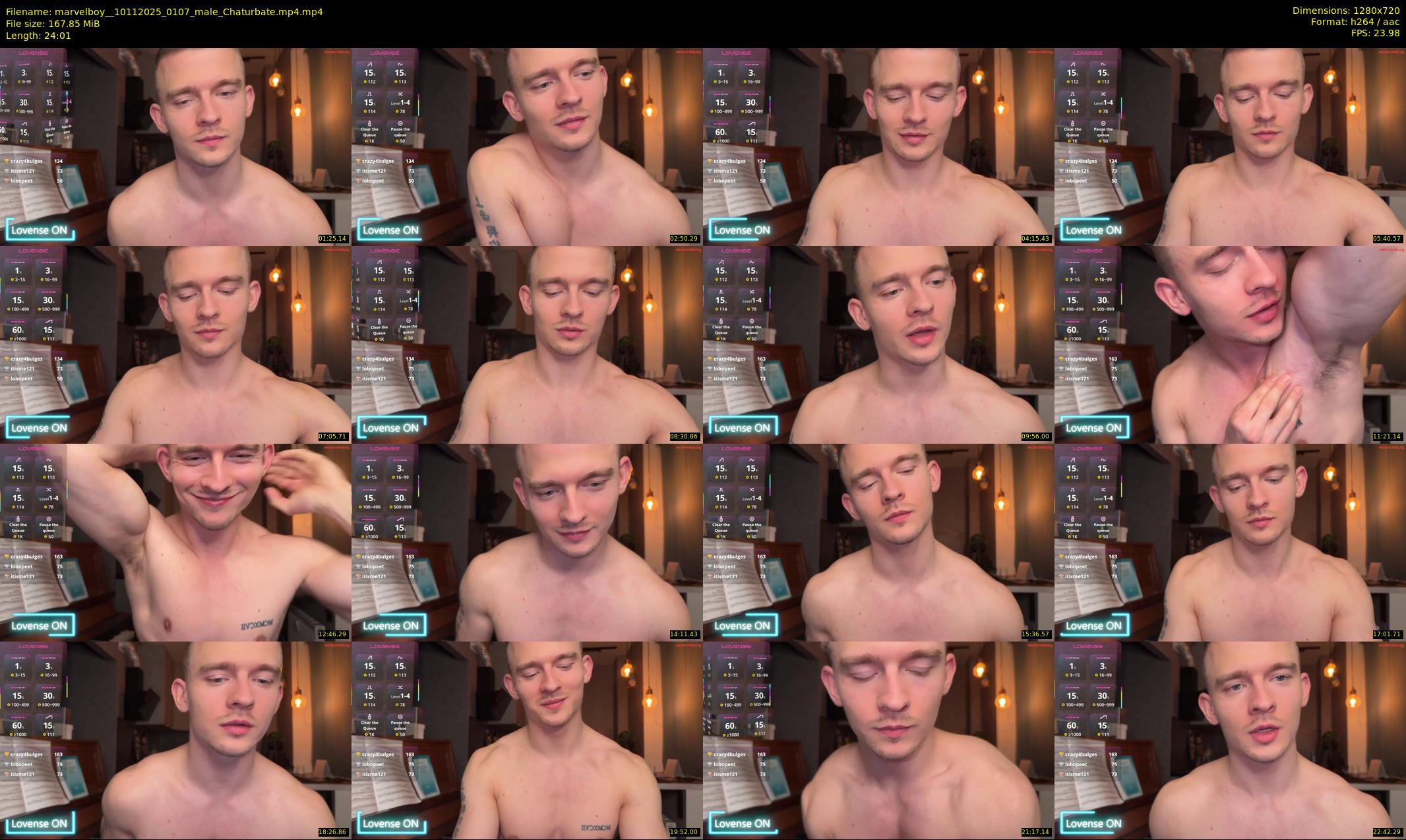 marvelboy_ — 25 minute Chaturbate male cam show recording, 720p, Nov 10, 2025