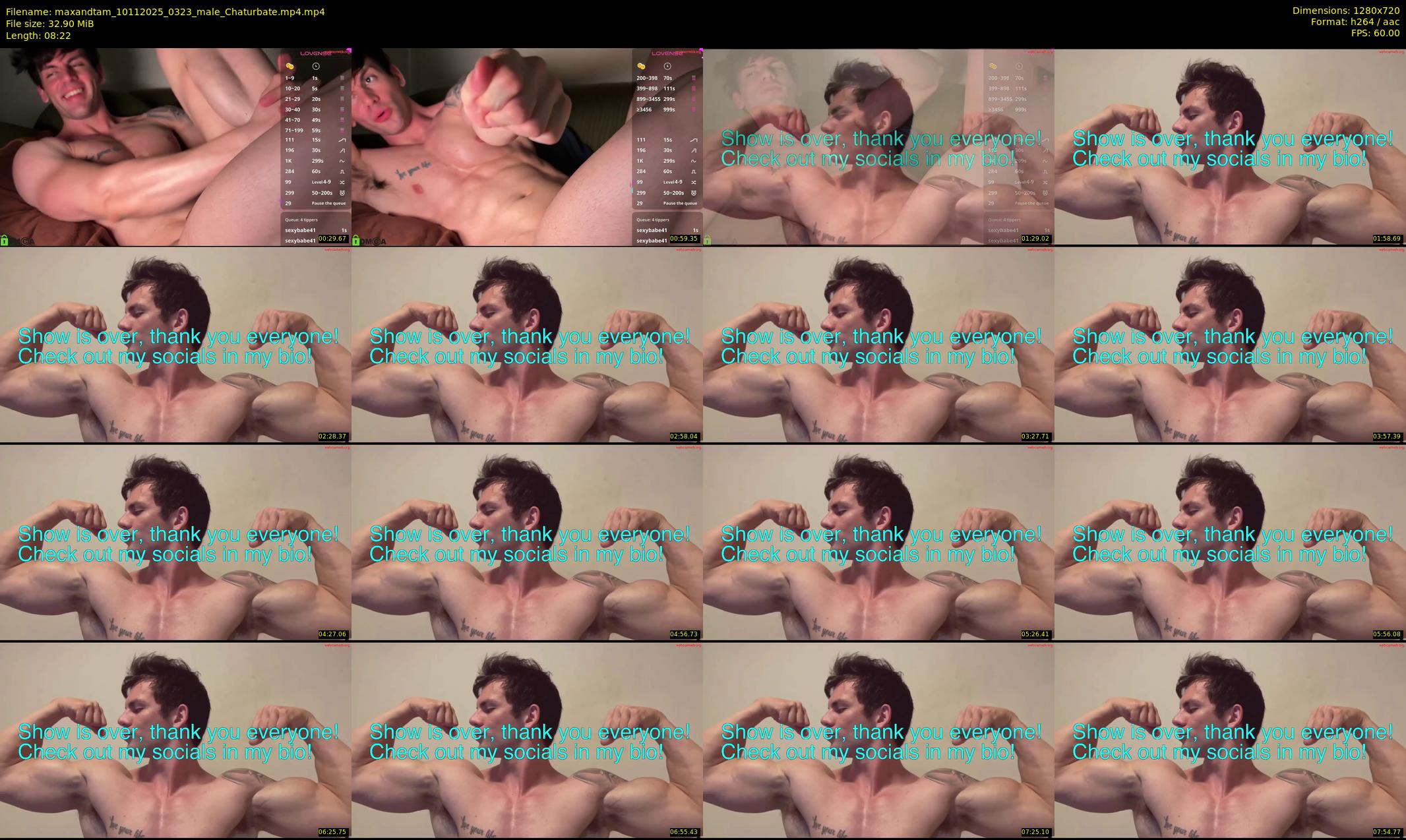 maxandtam — 9 minute Chaturbate couple cam show recording, 720p, Nov 10, 2025