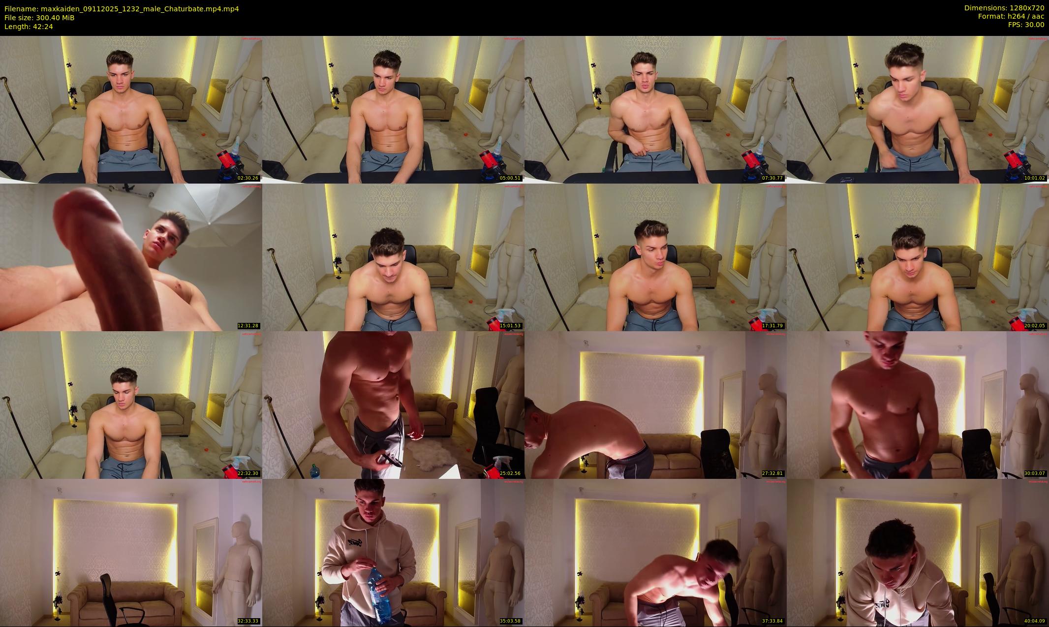 maxkaiden — 43 minute Chaturbate male cam show recording, 720p, Nov 9, 2025