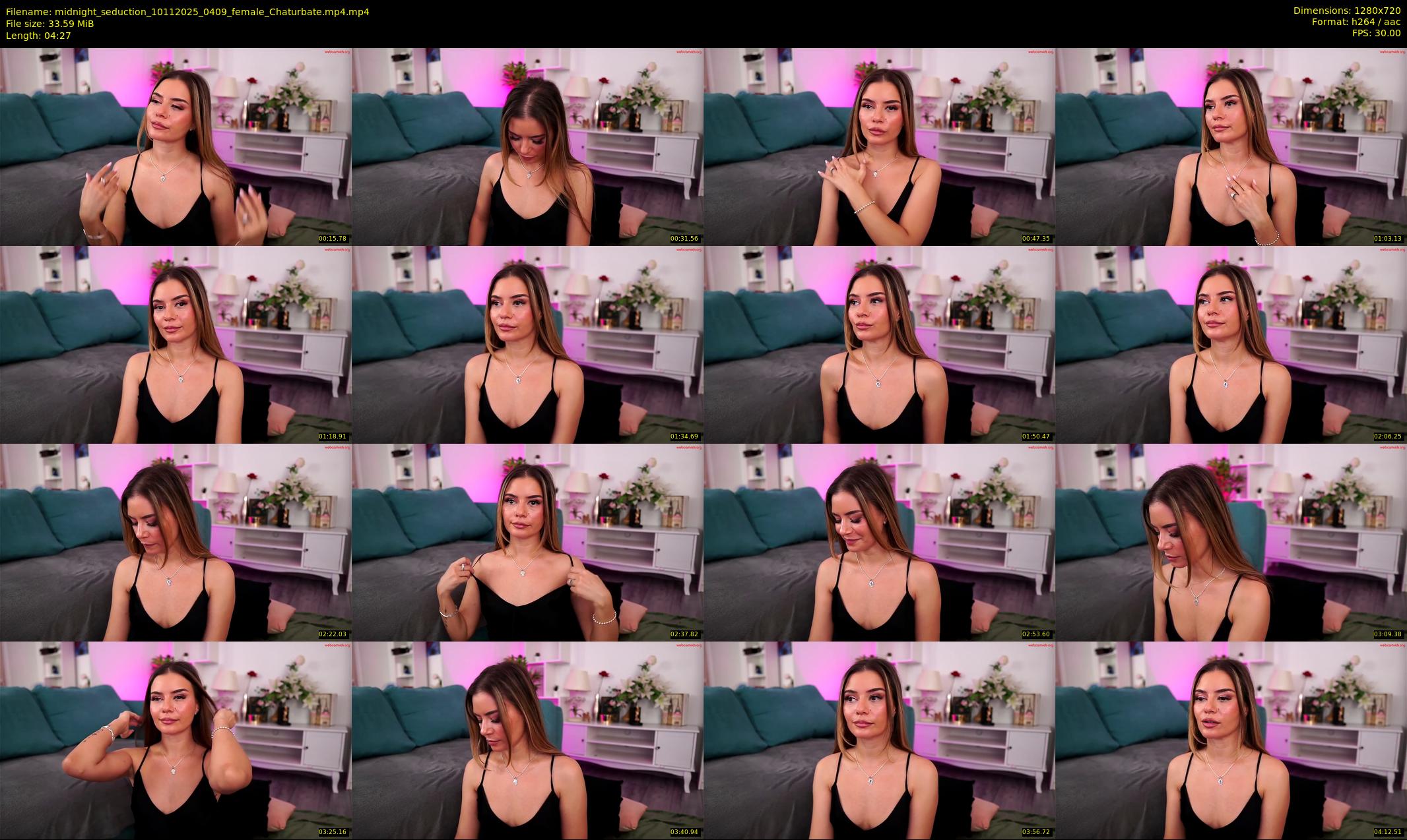 midnight_seduction — 5 minute Chaturbate female cam show recording, 720p, Nov 10, 2025