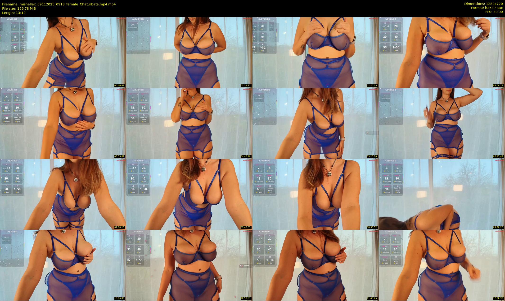 mishellex — 14 minute Chaturbate female cam show recording, 720p, Nov 9, 2025