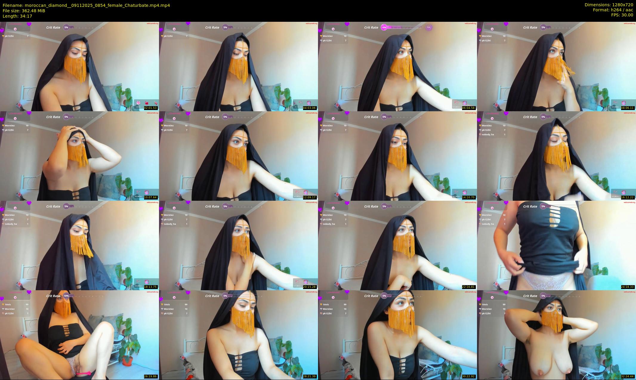 moroccan_diamond_ — 35 minute Chaturbate female cam show recording, 720p, Nov 9, 2025