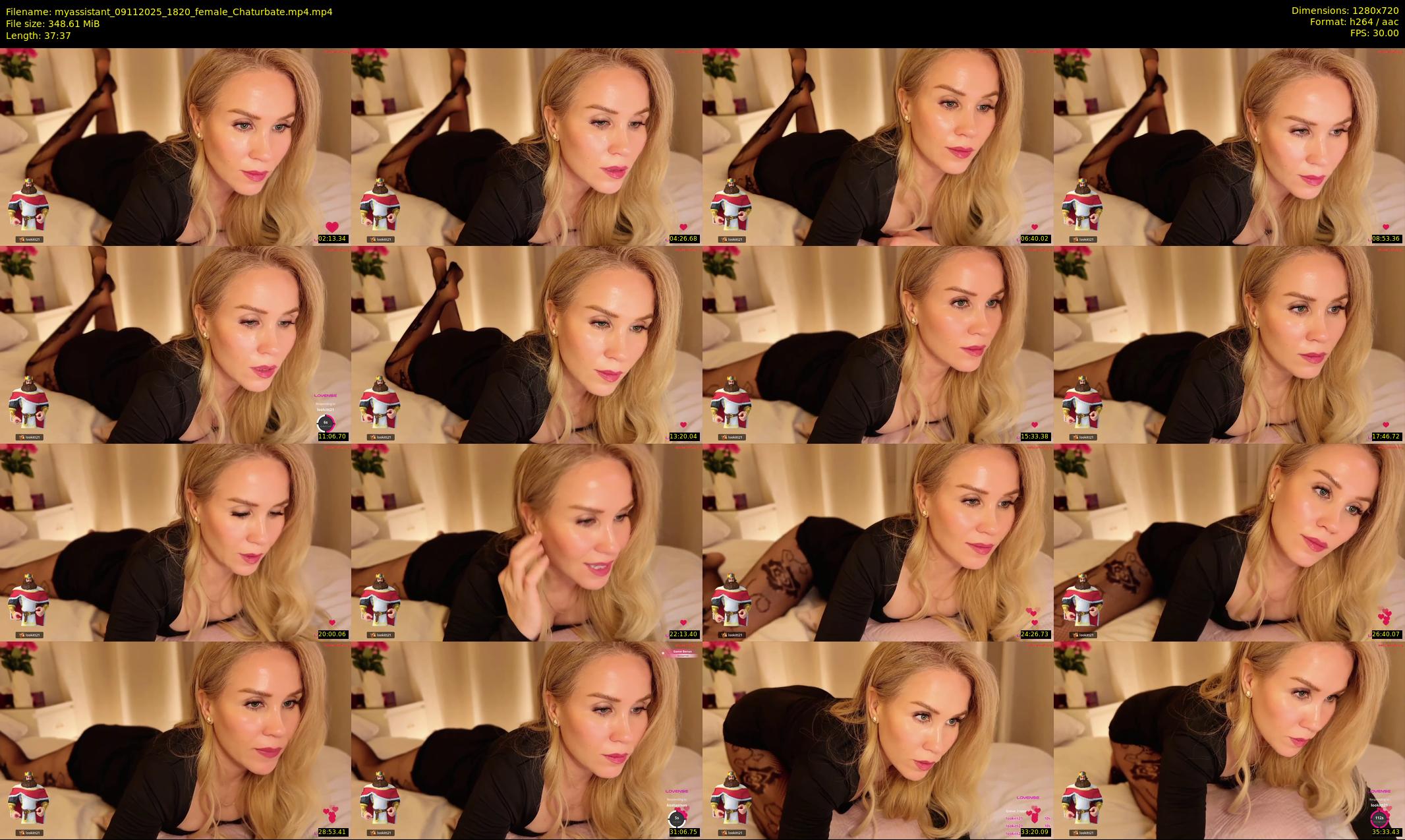 myassistant — 38 minute Chaturbate female cam show recording, 720p, Nov 9, 2025