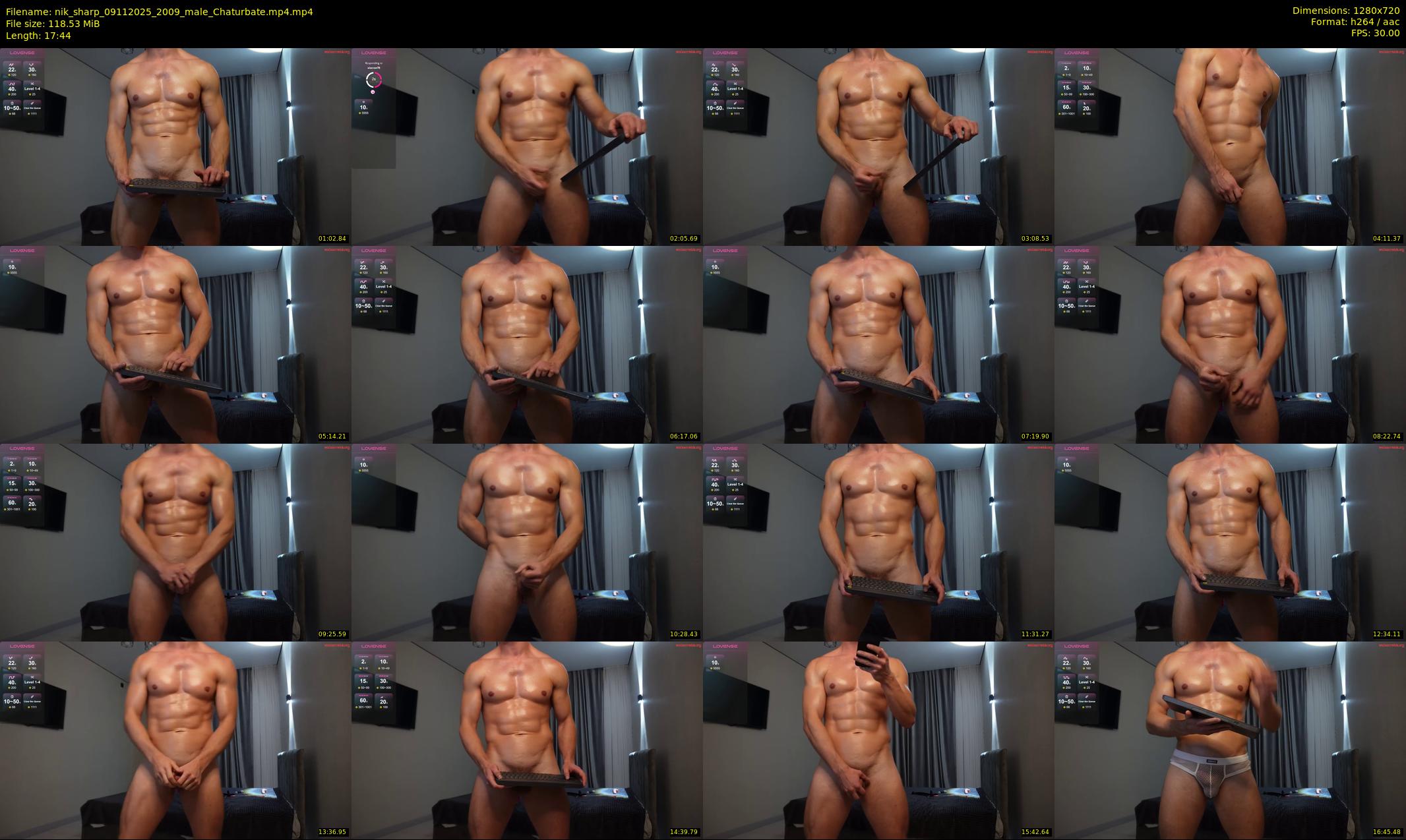 nik_sharp — 18 minute Chaturbate male cam show recording, 720p, Nov 9, 2025
