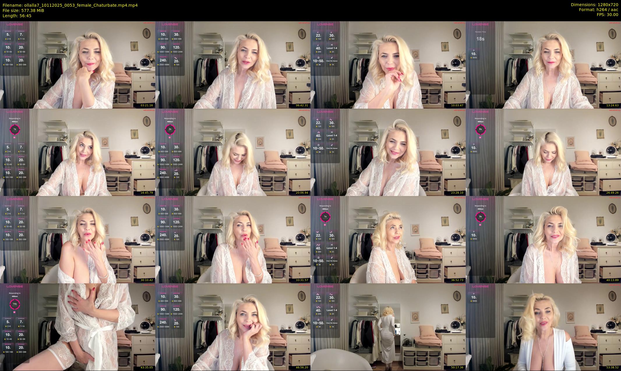ollalla7 — 57 minute Chaturbate female cam show recording, 720p, Nov 10, 2025