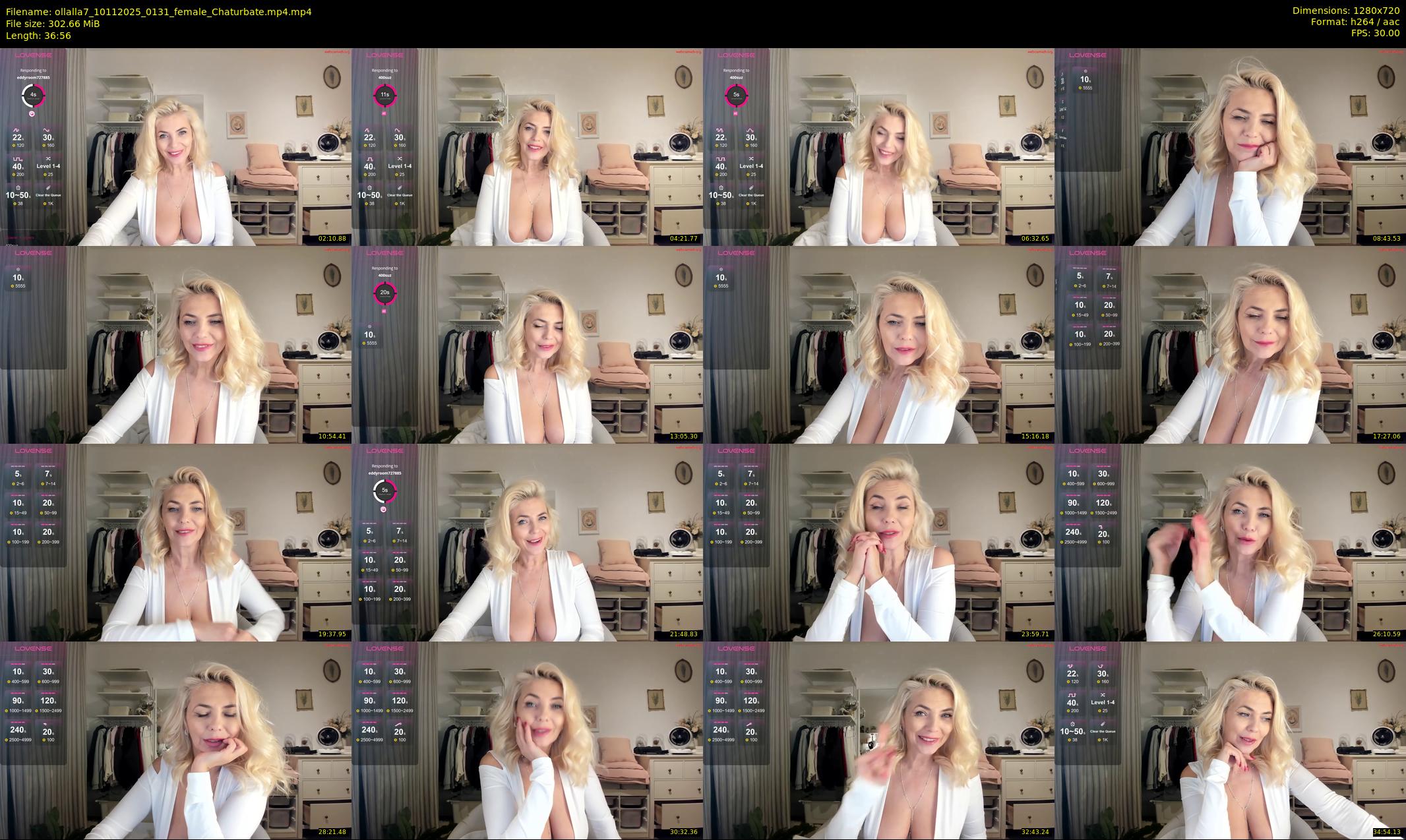 ollalla7 — 37 minute Chaturbate female cam show recording, 720p, Nov 10, 2025