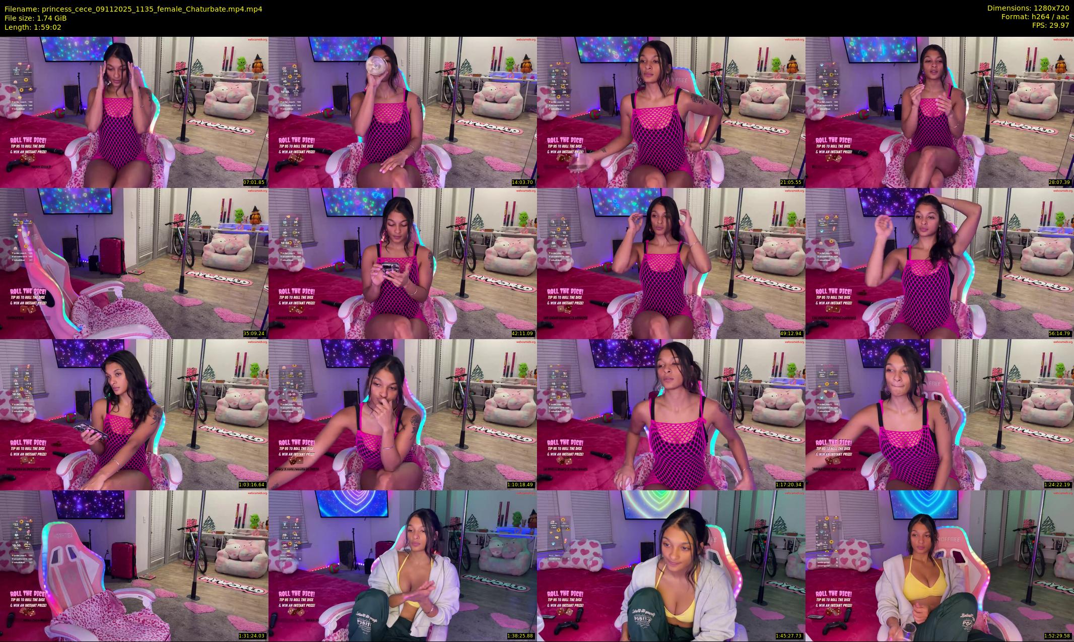 princess_cece — 120 minute Chaturbate female cam show recording, 720p, Nov 9, 2025