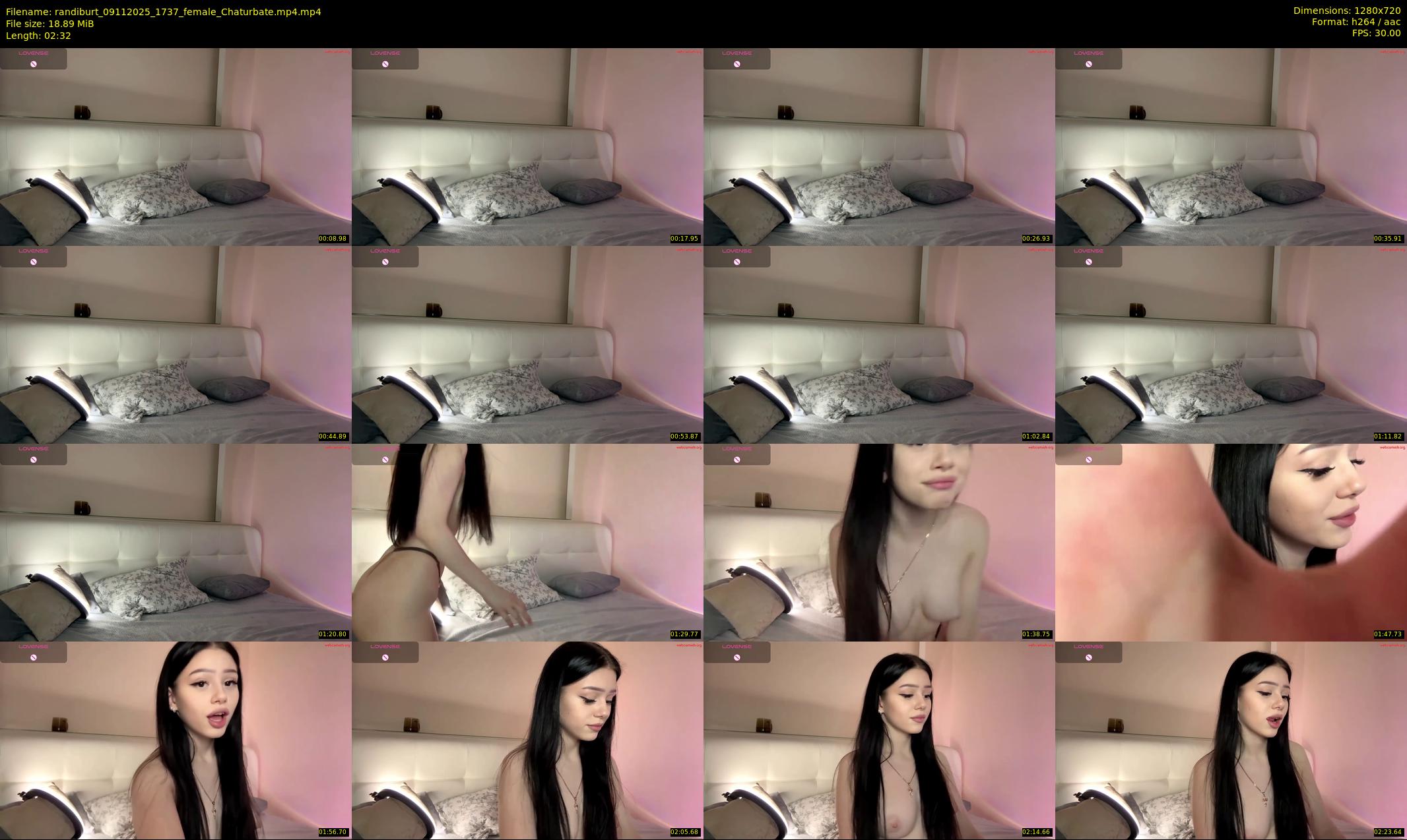 randiburt — 3 minute Chaturbate female cam show recording, 720p, Nov 9, 2025