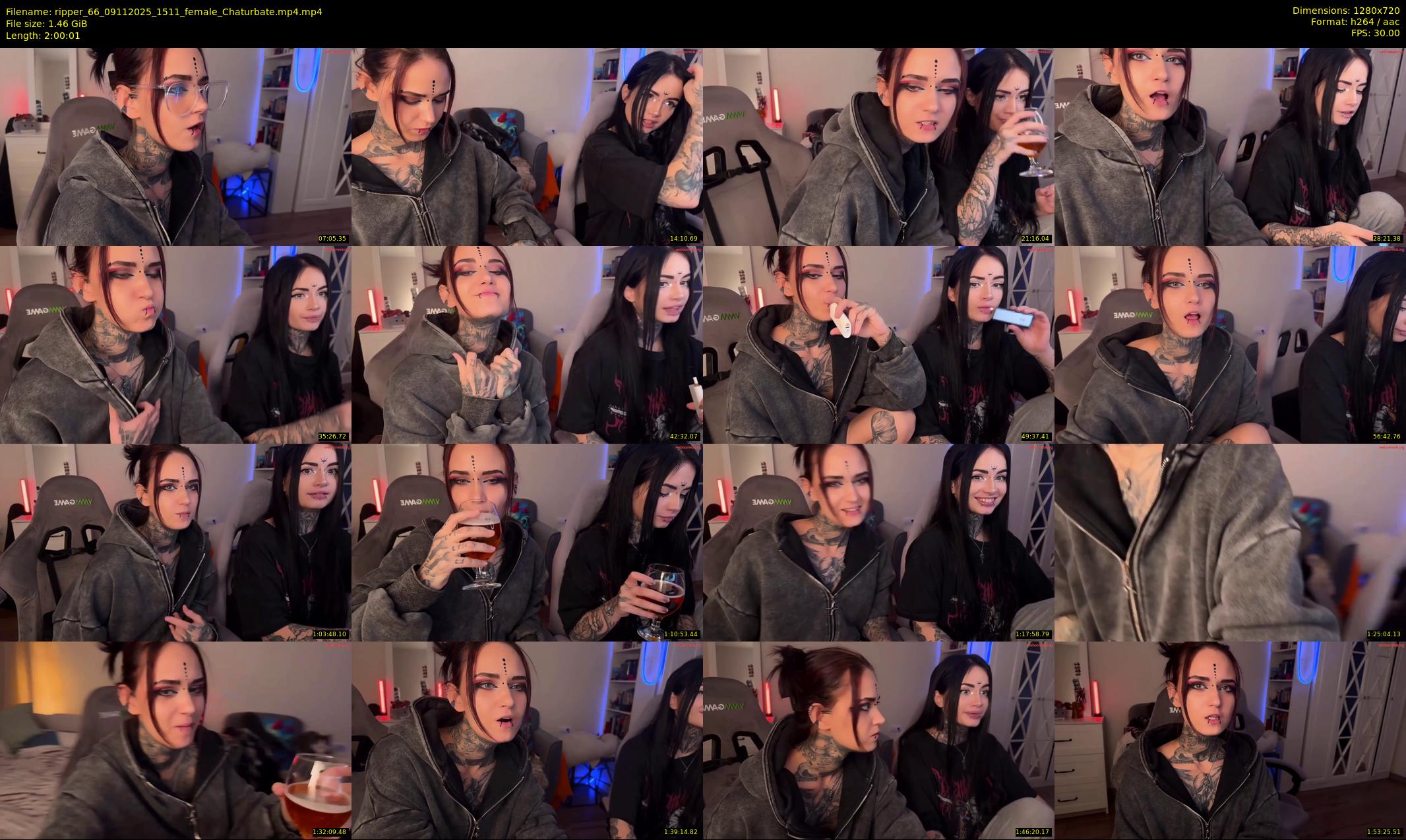 ripper_66 — 121 minute Chaturbate female cam show recording, 720p, Nov 9, 2025