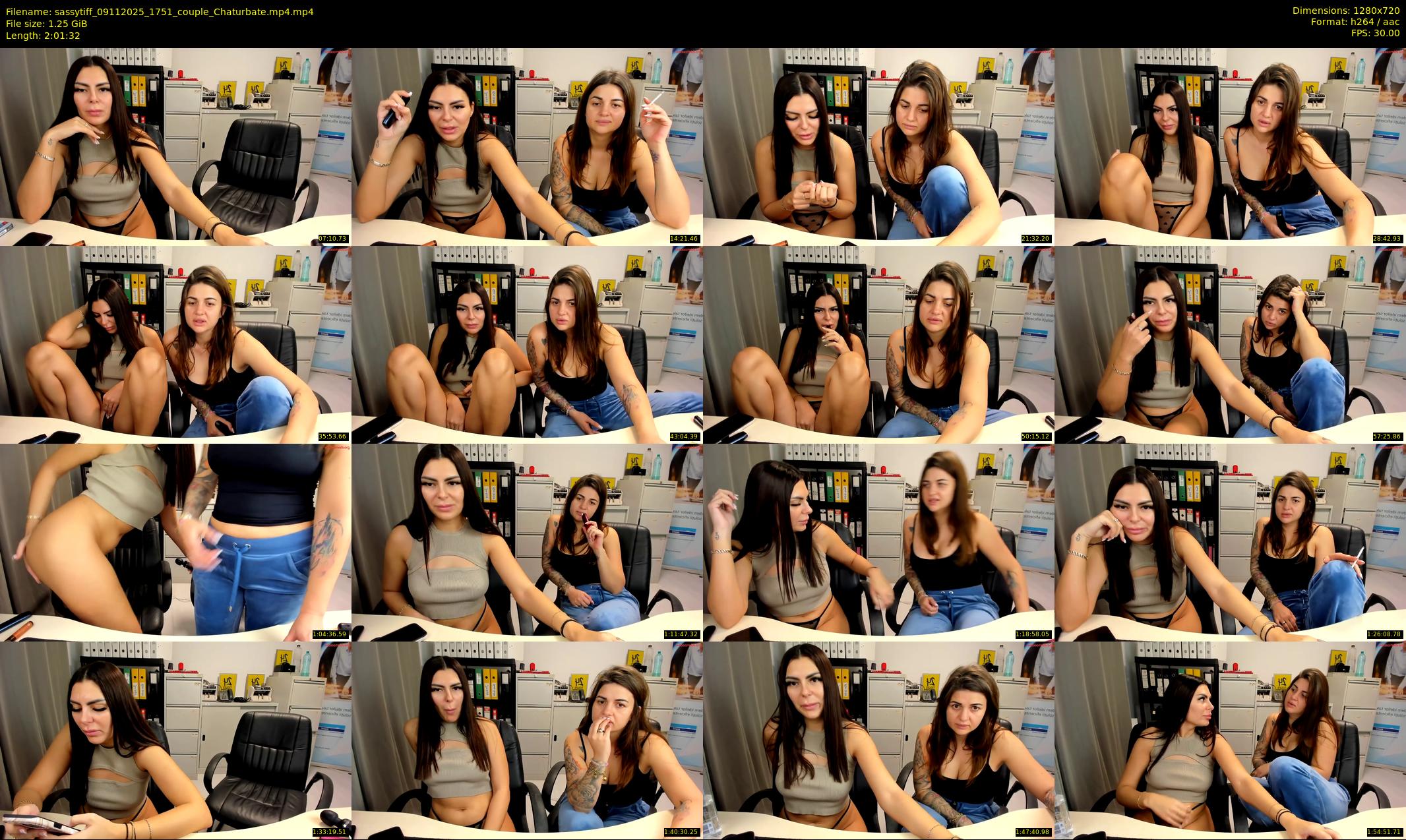 sassytiff — 122 minute Chaturbate couple cam show recording, 720p, Nov 9, 2025