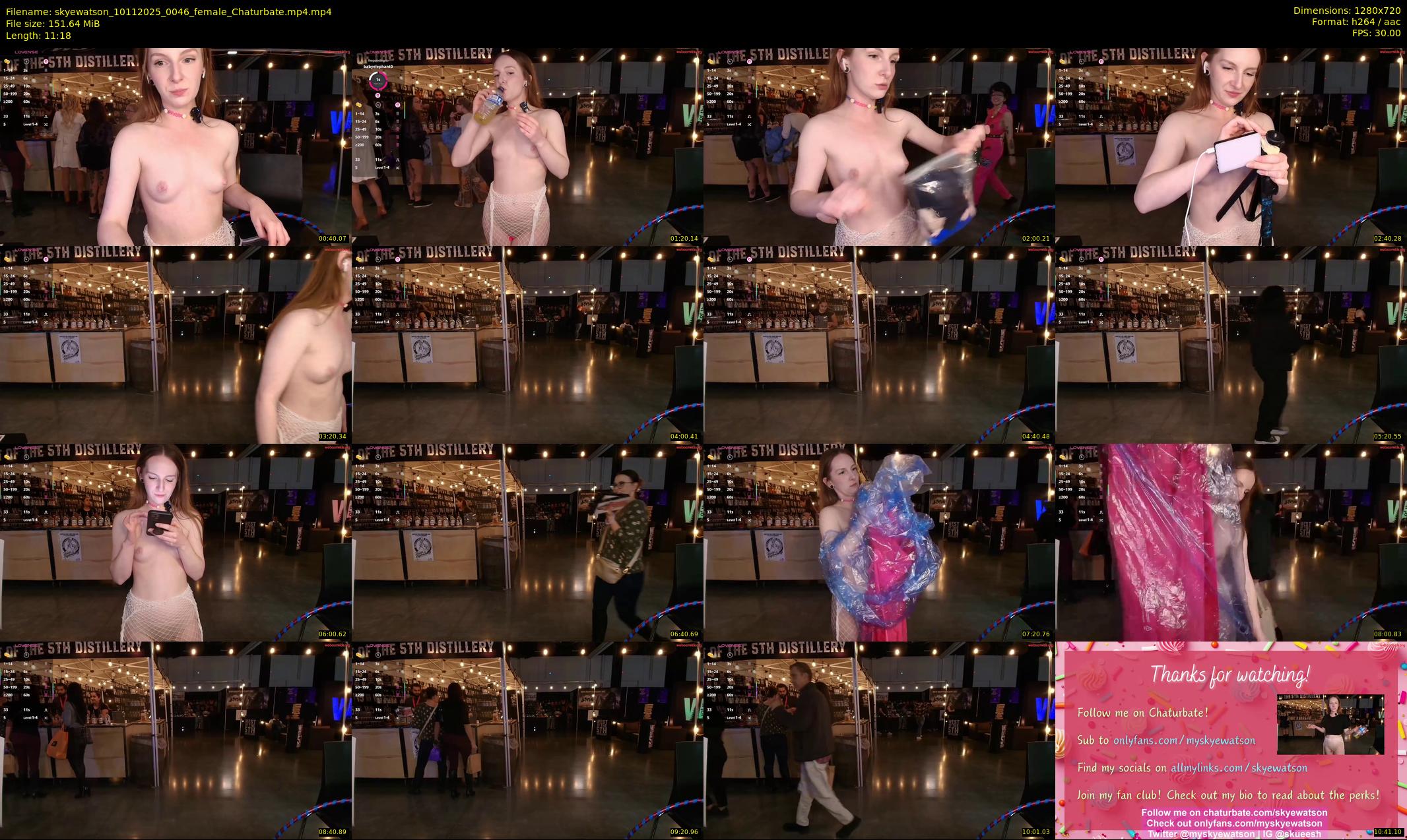 skyewatson — 12 minute Chaturbate female cam show recording, 720p, Nov 10, 2025