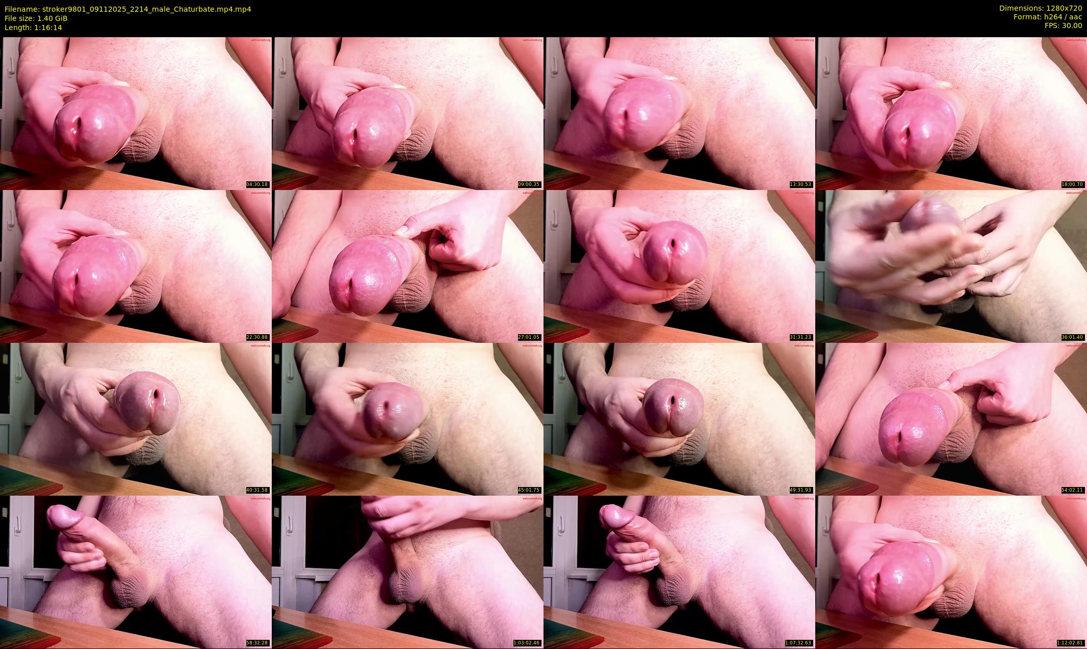 stroker9801 — 77 minute Chaturbate male cam show recording, 720p, Nov 9, 2025