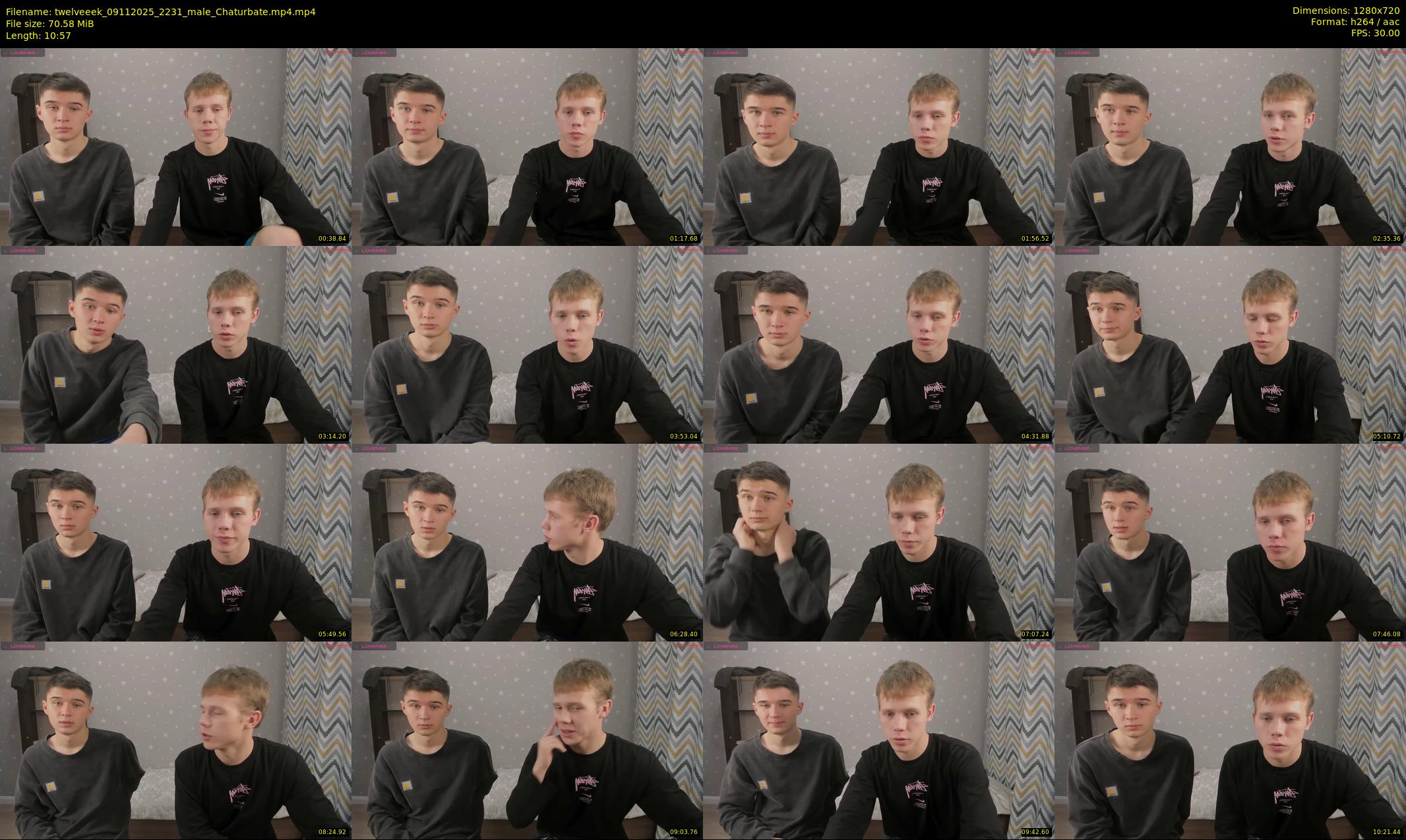 twelveeek — 11 minute Chaturbate male cam show recording, 720p, Nov 9, 2025